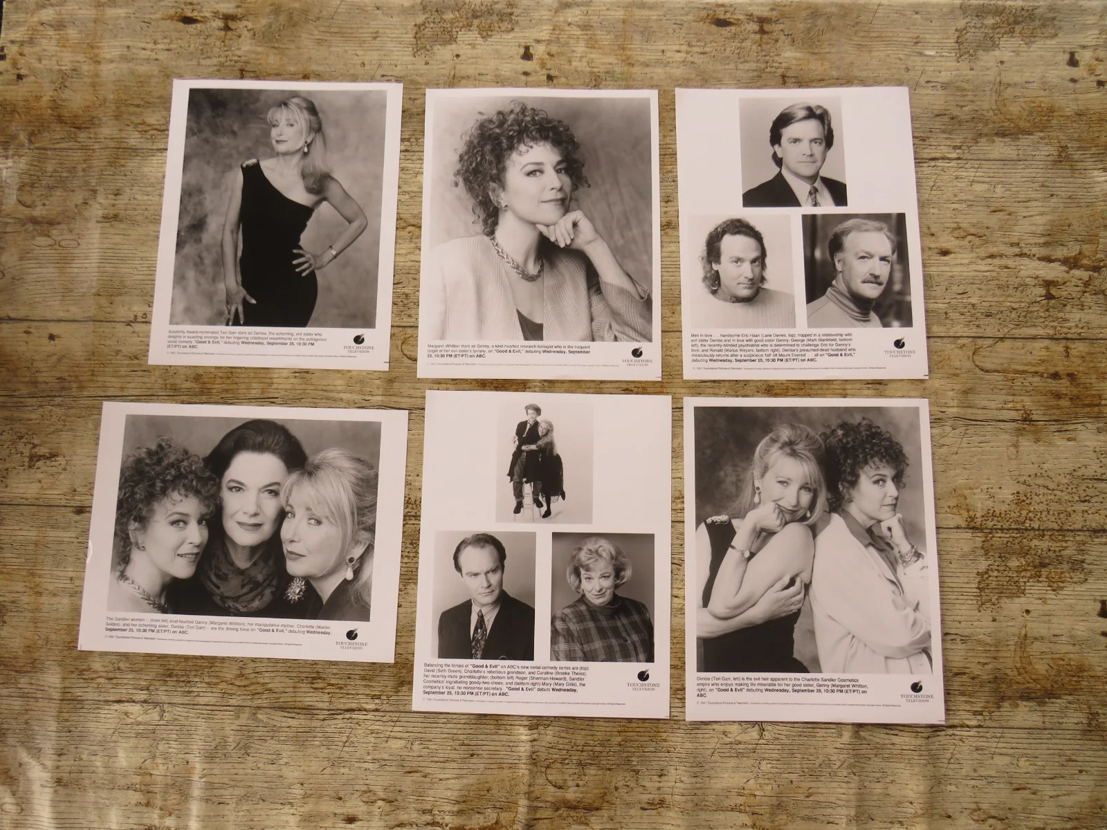 GOOD AND EVIL ORIGINAL 1991 TOUCHSTONE SERIES PRESS KIT Teri Garr 6 PHOTOS RARE, изображение 4