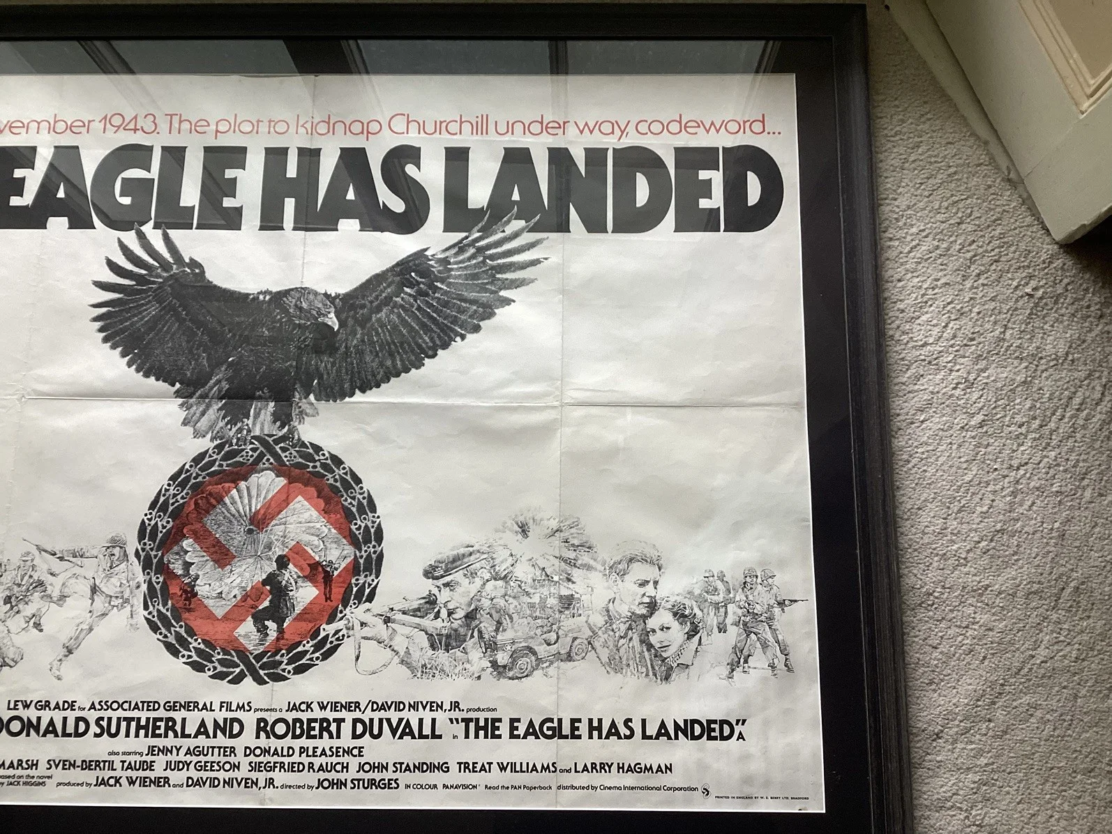 The Eagle Has Landed Original 30x40 1976 Quad Film Poster, изображение 2