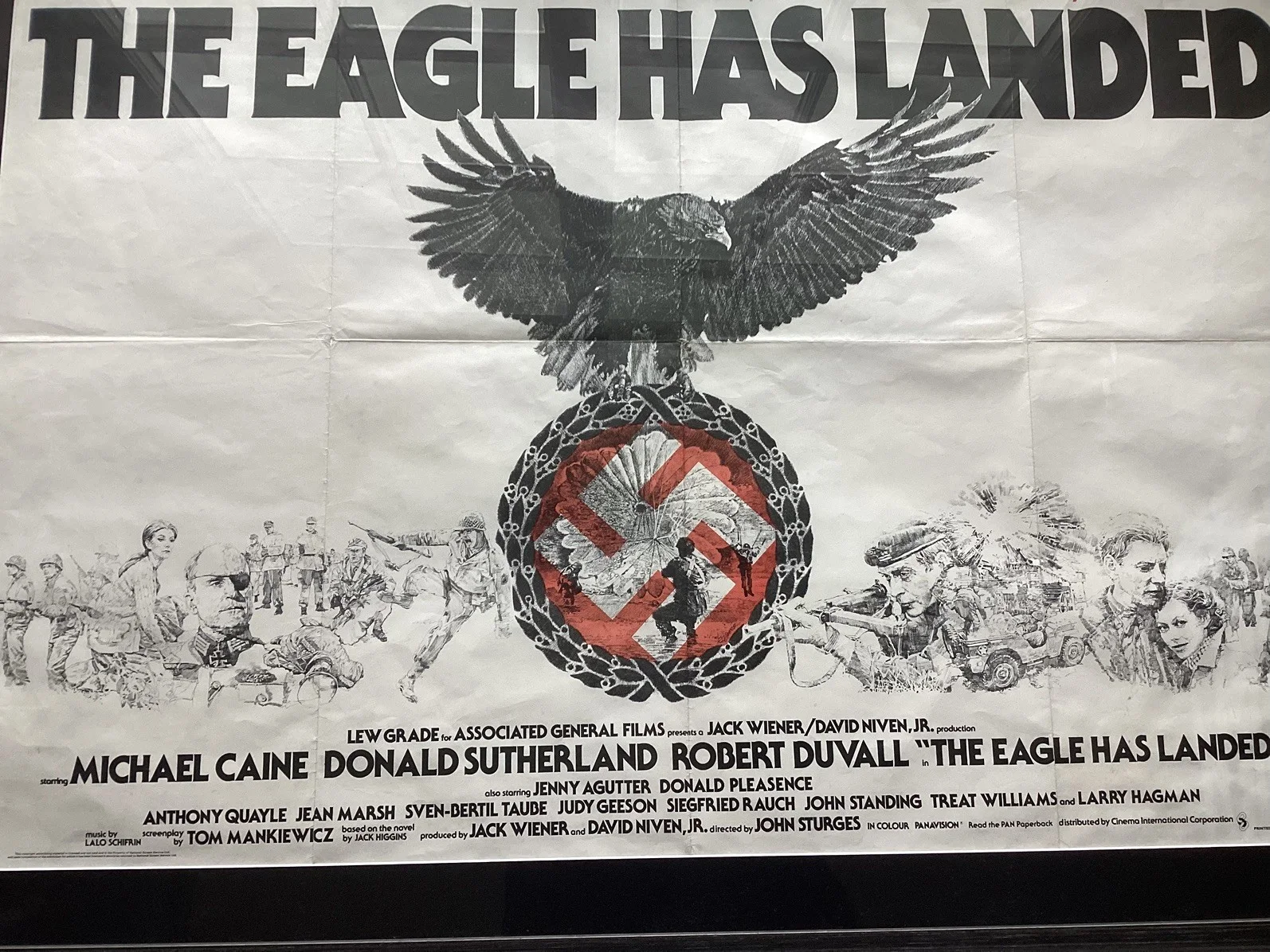 The Eagle Has Landed Original 30x40 1976 Quad Film Poster, изображение 3