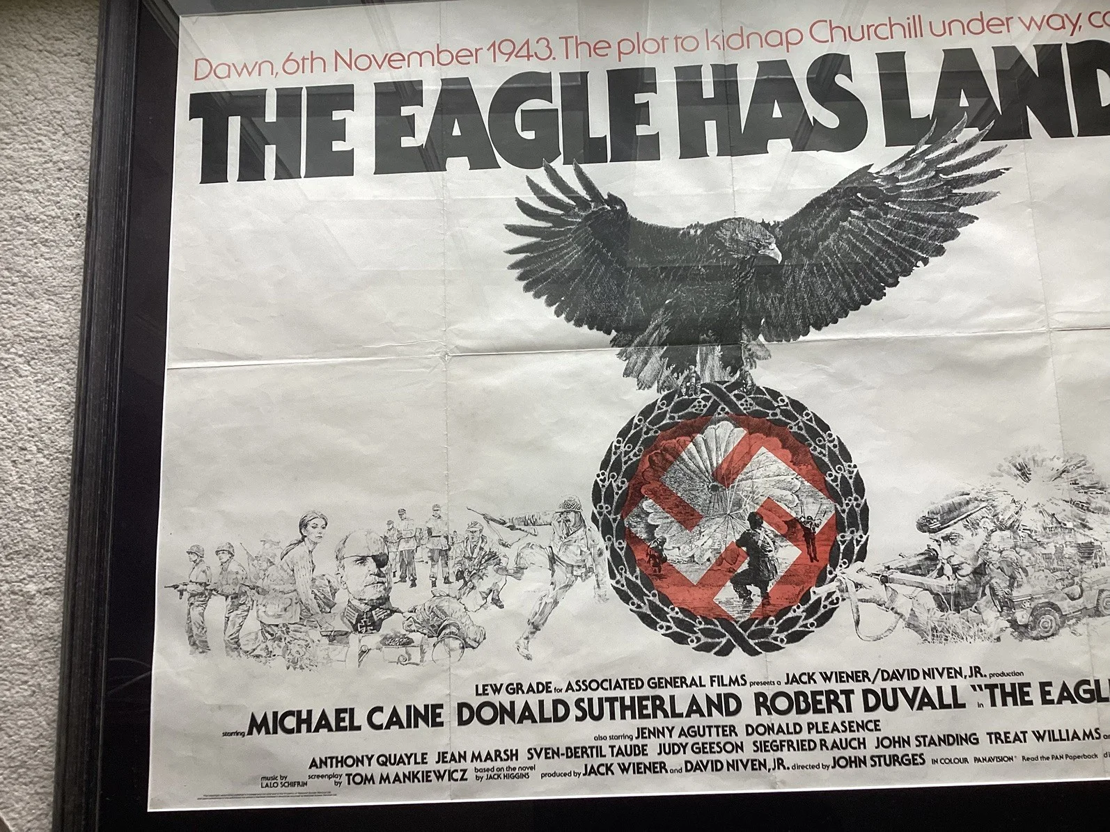 The Eagle Has Landed Original 30x40 1976 Quad Film Poster, изображение 4
