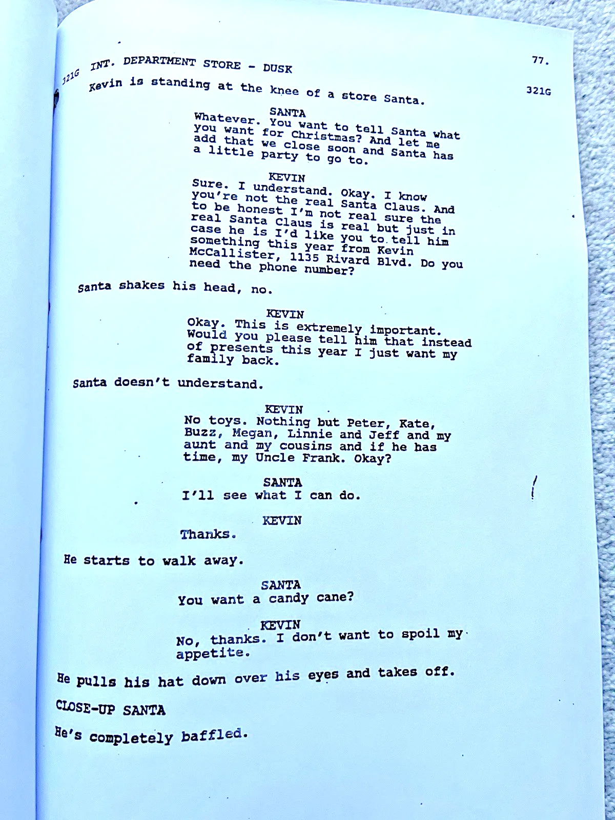 Home Alone film Screenplay / Script. Macaulay Culkin, Joe Pesci, John Candy., image 2