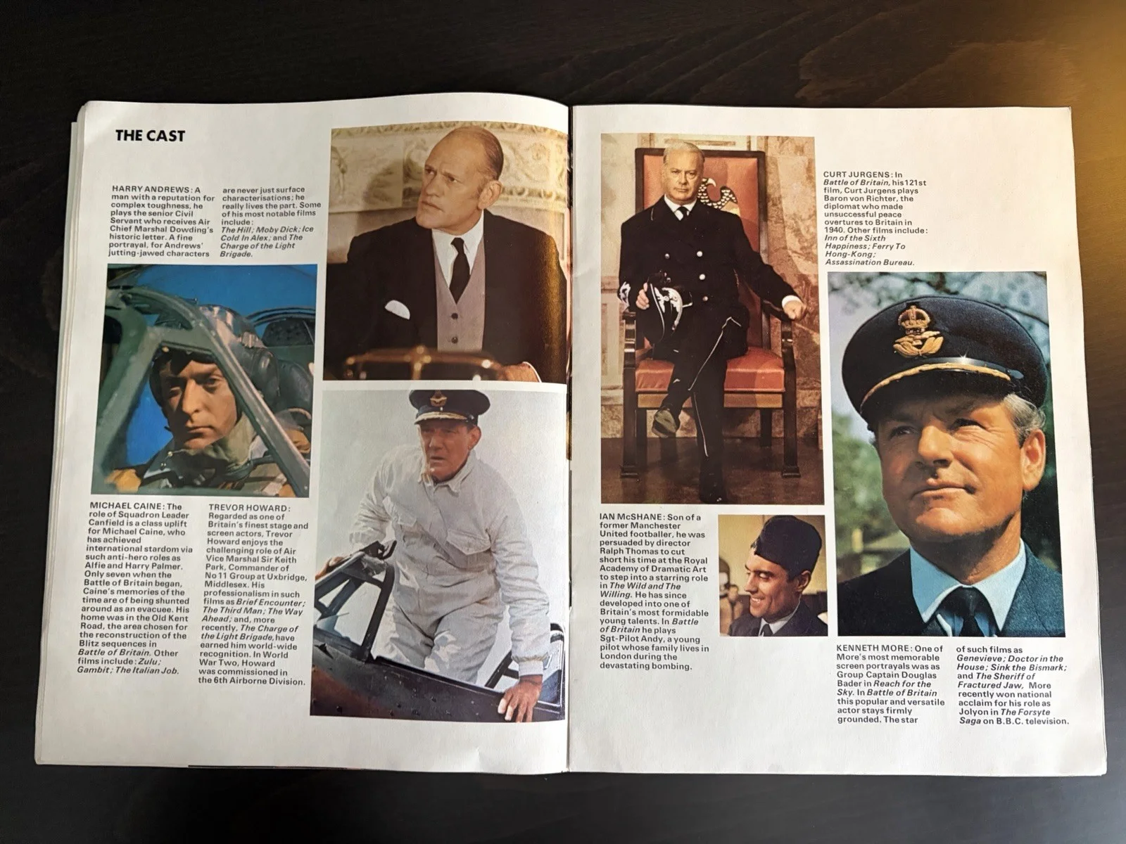 Battle of Britain 1969 Film Souvenir Programme Michael Caine RAF WWII, изображение 3