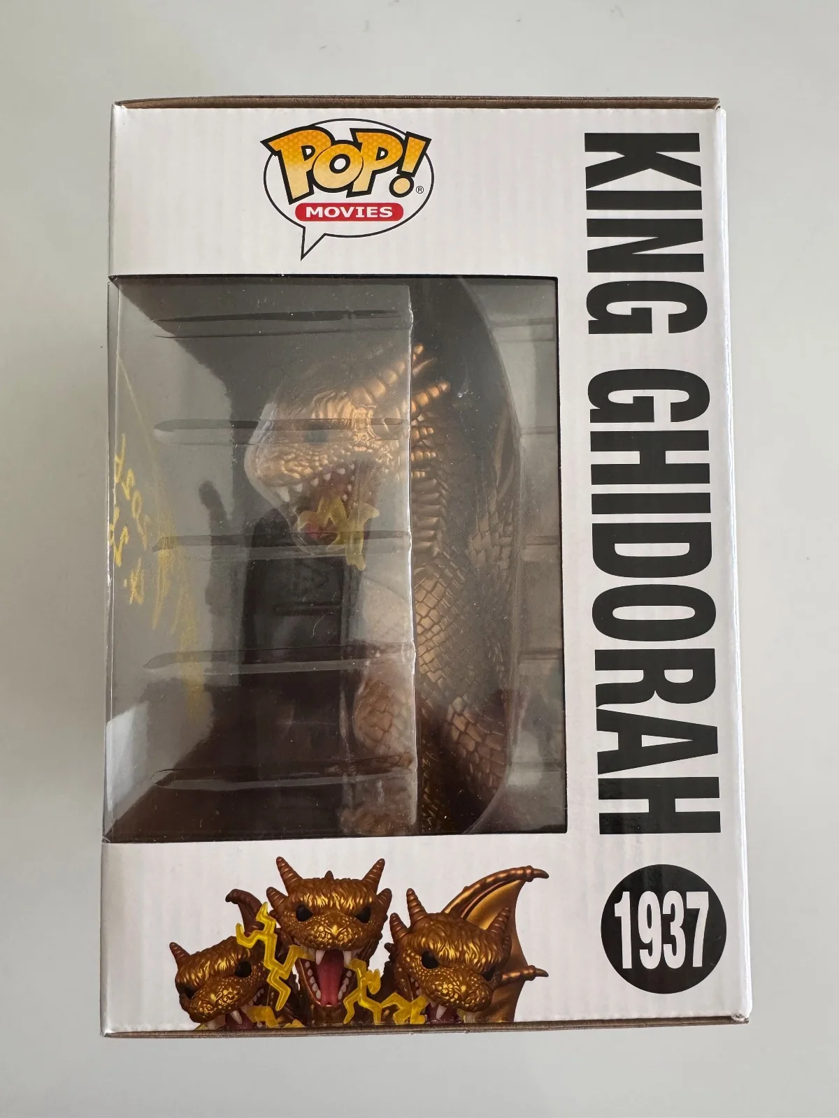 Hurrican Ryu — Hurricane Ryu Signed Godzilla 1937 King Ghidorah 6" Funko Pop w/ Protector, image 2