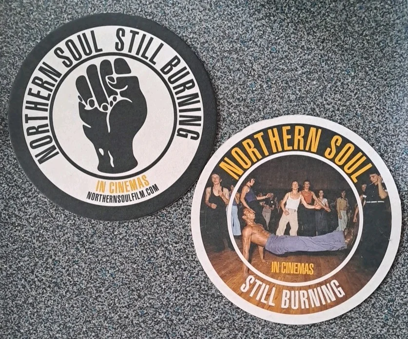 Northern Soul : Still Burning promotional pub coaster for 2026 film release, изображение 2