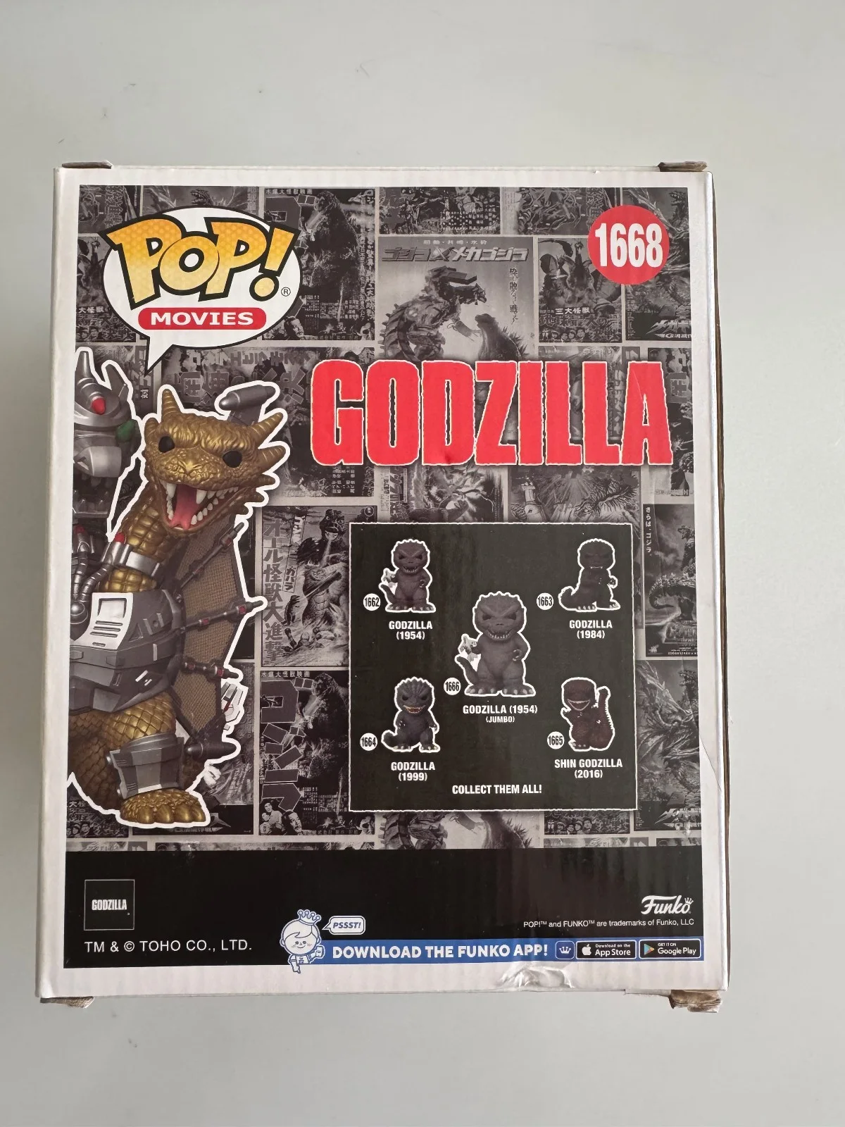 Hurrican Ryu — Hurricane Ryu Signed Godzilla 1668 Mecha-King Ghidorah 6" Funko Pop w/ Protector, image 3