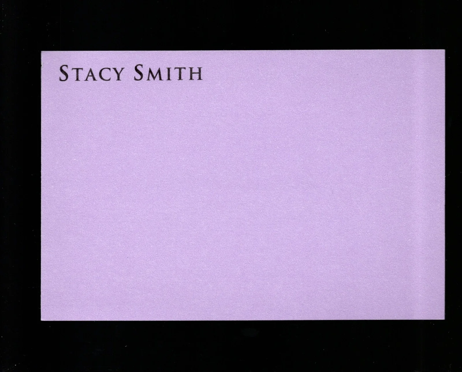 Stacy Smith - Actress * Signed Index Card * Murdoch Mysteries - Jesse Stone, image 2