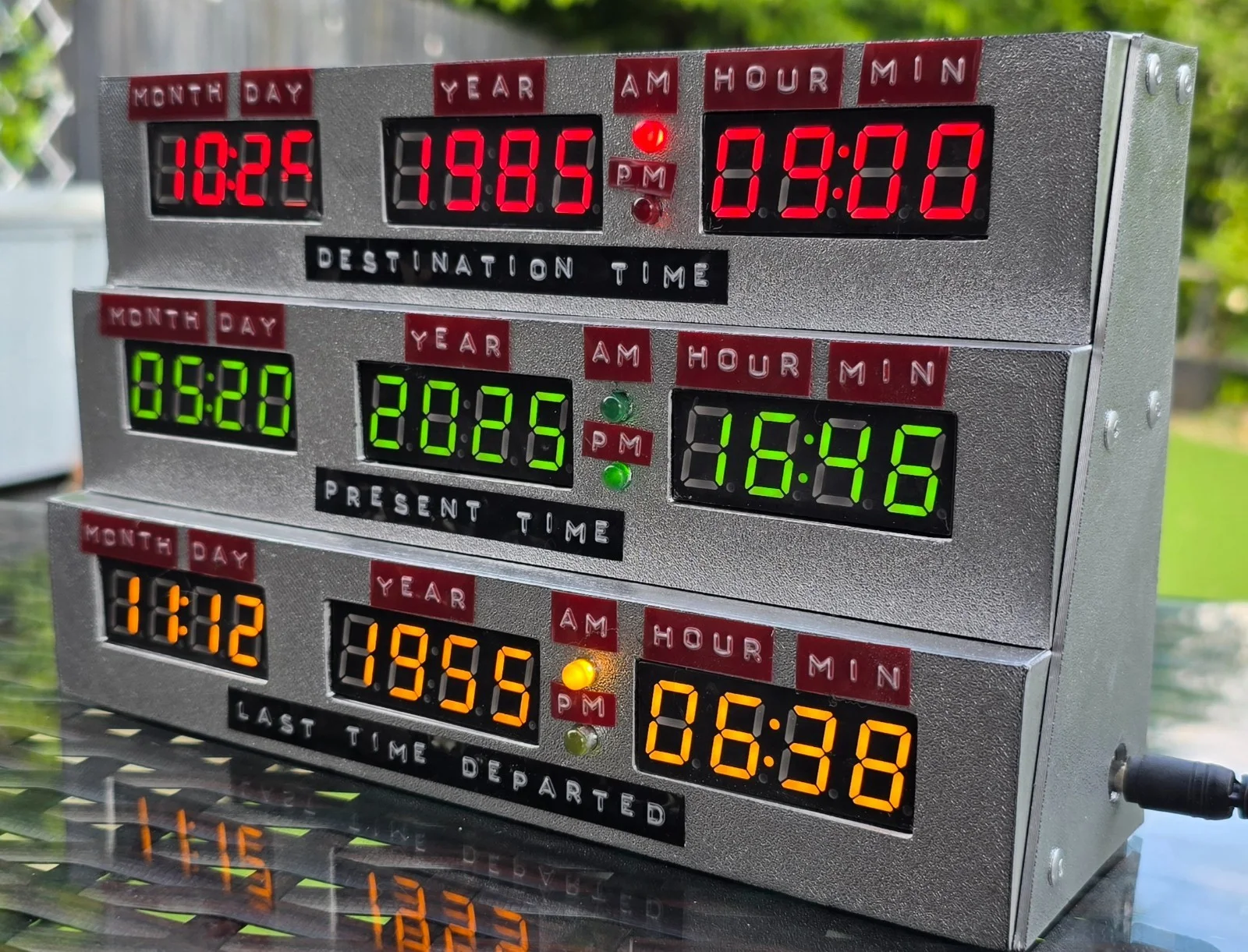 Back to the Future Time Circuit Clock V2 | WiFi or Standalone Smart Clock, image 5