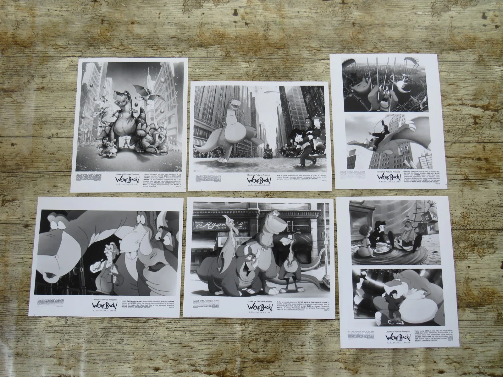 WE'RE BACK A DINOSAUR'S STORY ORIGINAL 1993 CINEMA FILM PRESS KIT 6 PHOTOS RARE, изображение 4