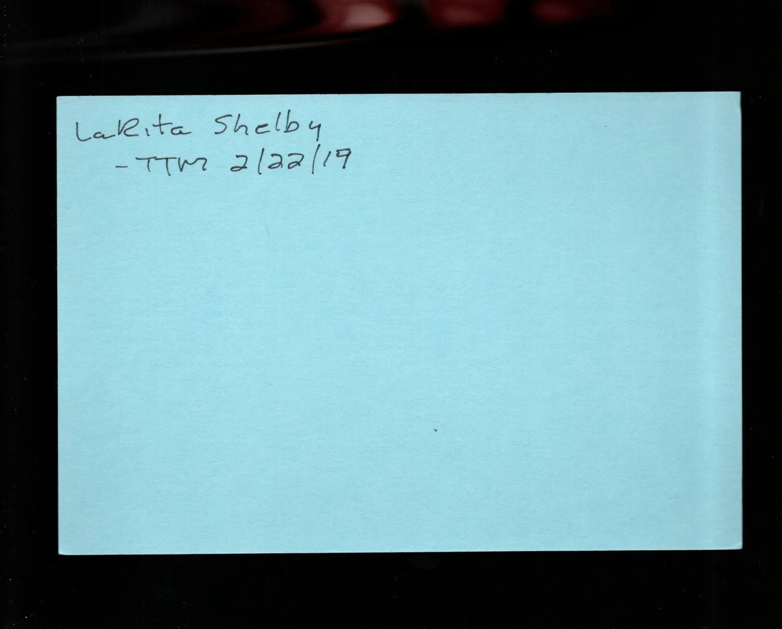 LaRita Shelby - Actress * Signed Index Card * A Different World - South Central, image 2