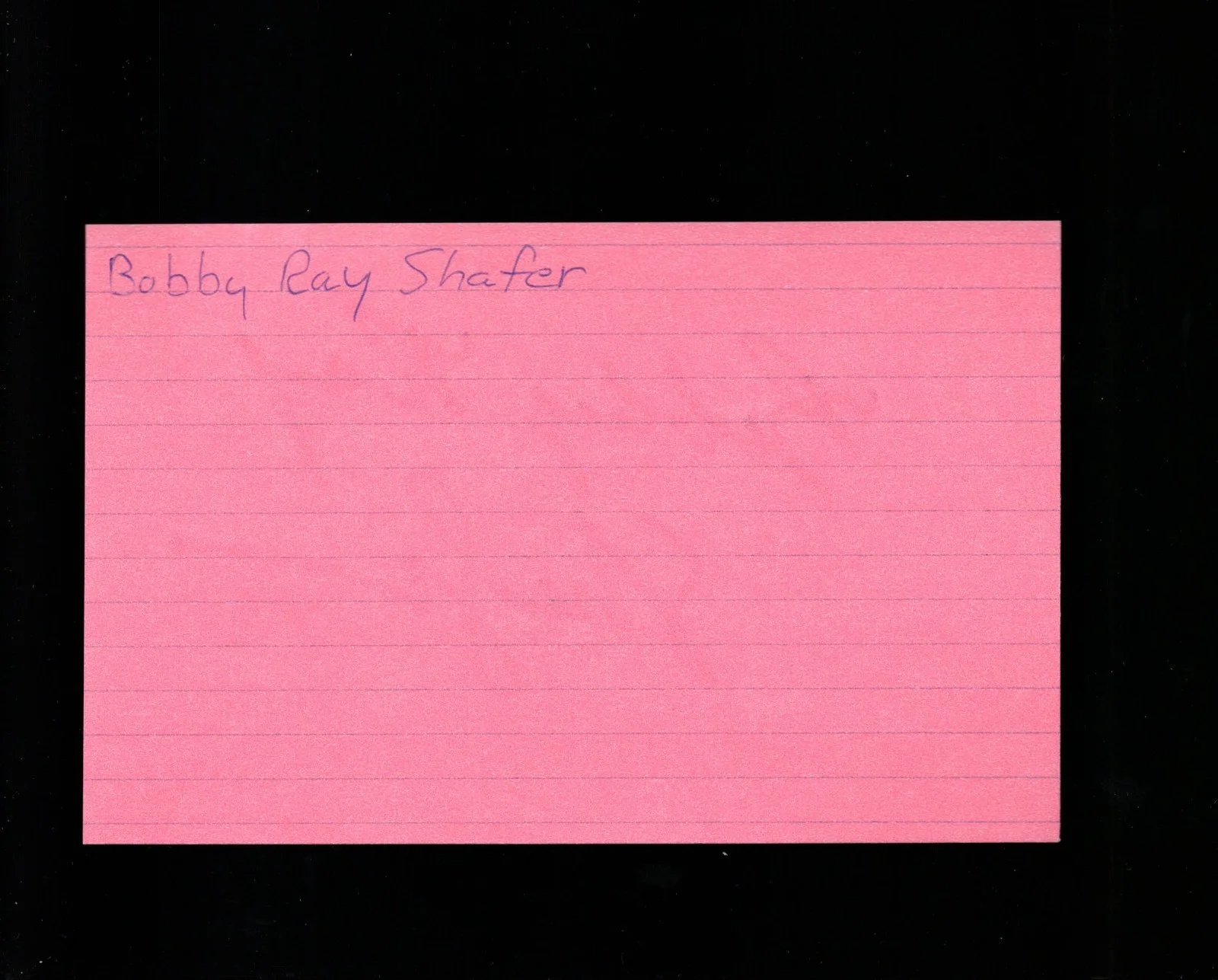 Robert R. Shafer - Actor * Signed Index Card * Psycho Cop - The Office, image 2