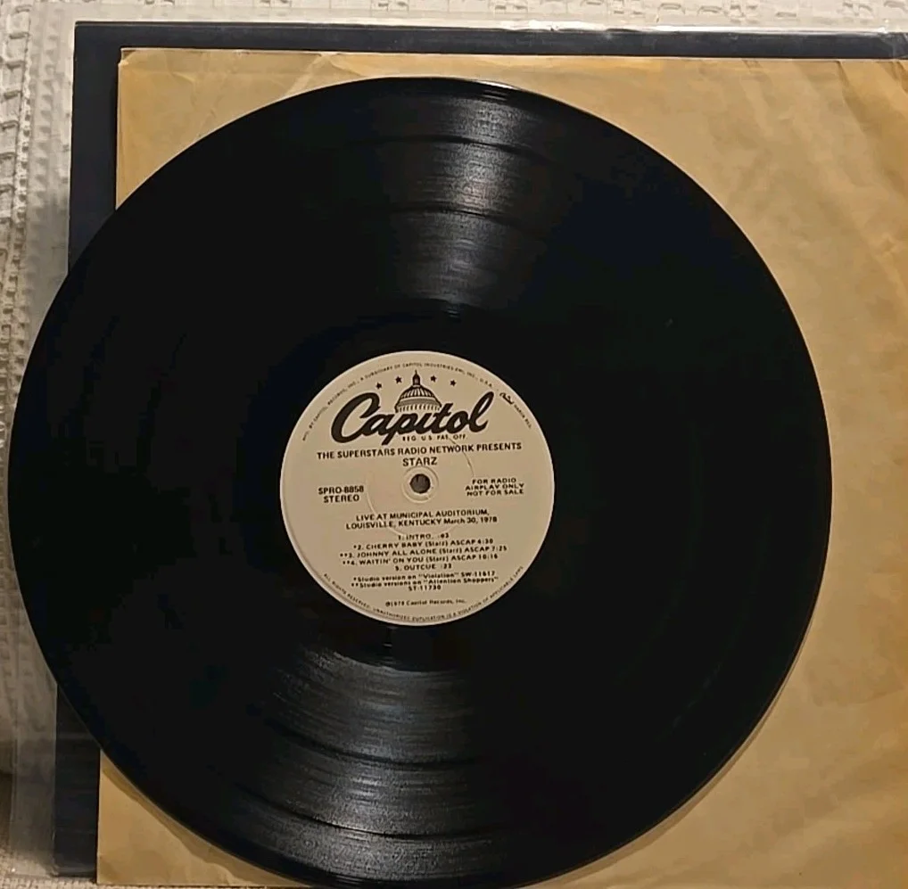 Starz - Live At Municipal Auditorium, Louisville, March 30, 1978 LP, изображение 4