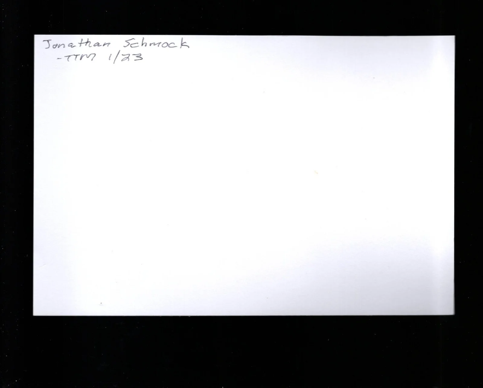 Jonathan Schmock - Actor * Signed Index Card * Ferris Bueller's Day Off - Blosso, image 2