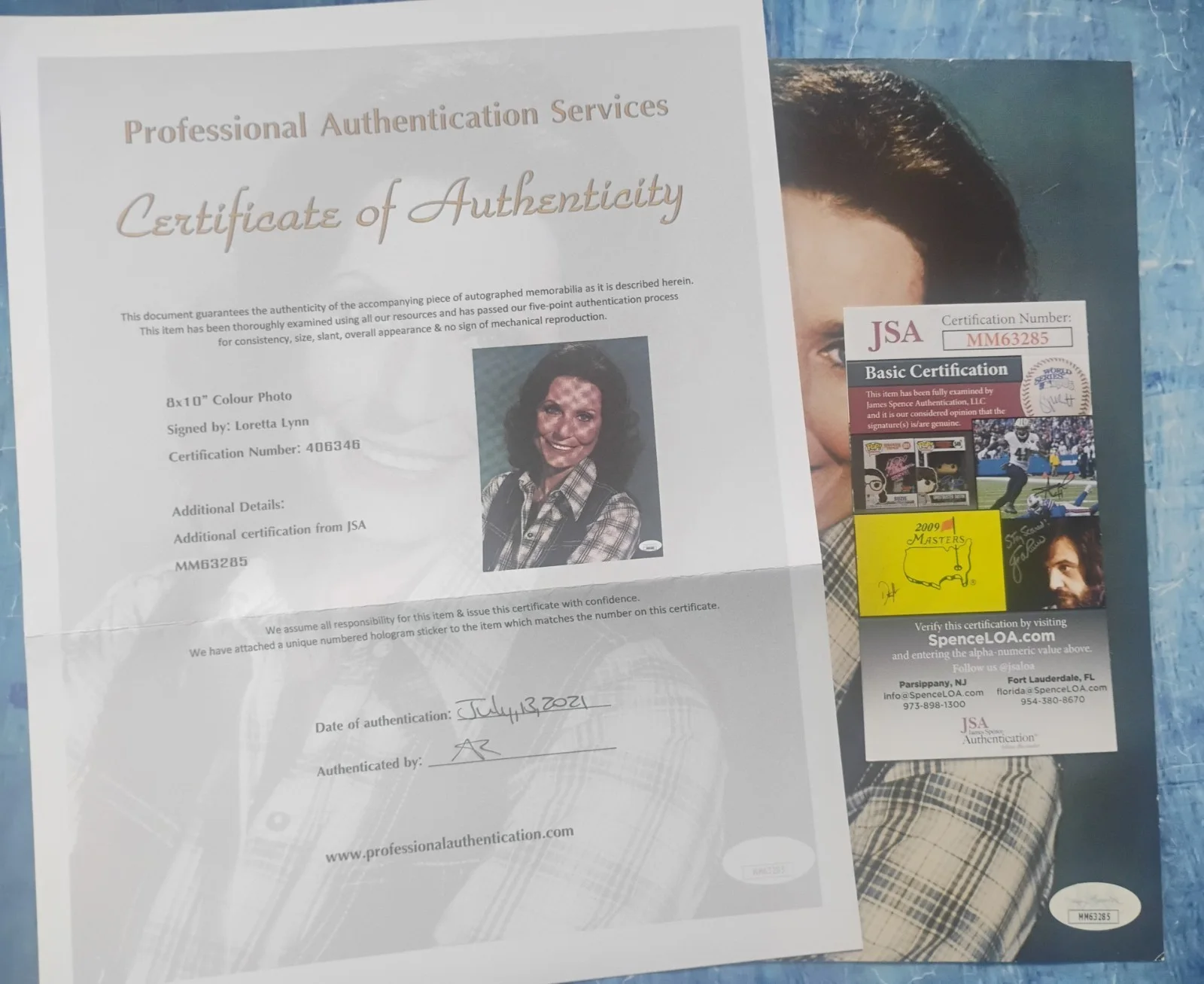 Loretta Lynn Hand Signed 8x10 Photo JSA COA - NO US TARIFFS, image 4