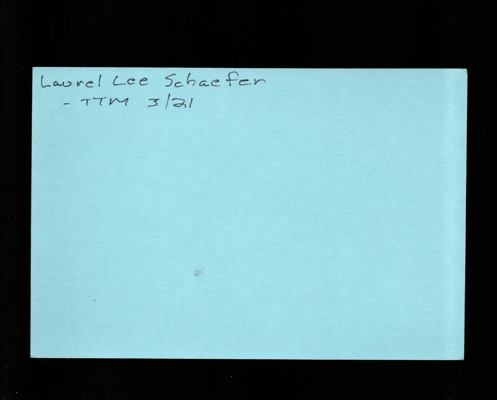 Laurel Lea Schaefer - Actress * Signed Index Card * Miss America 1972 - Rivals, image 2