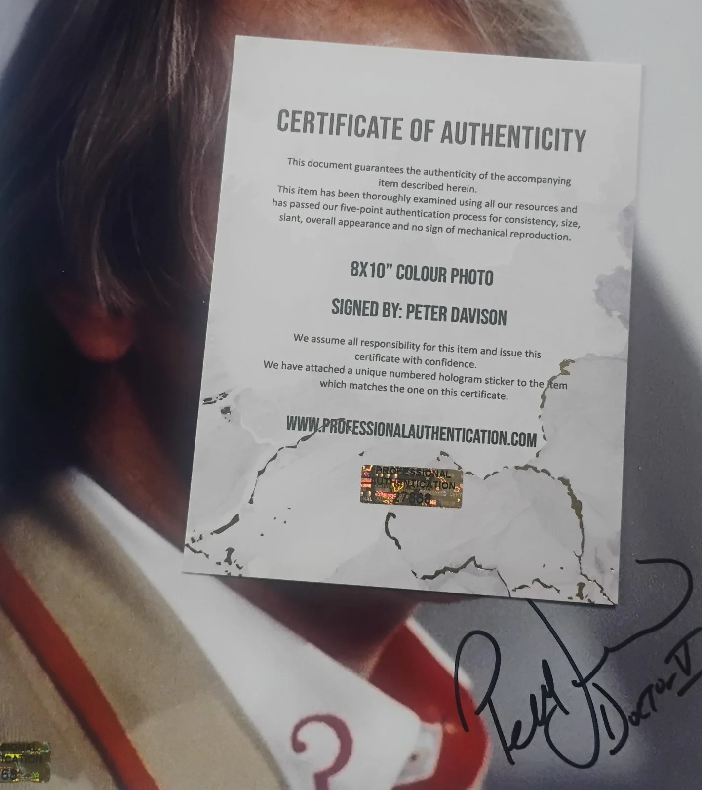 Peter Davison Hand Signed Autograph 8x10 Photo COA Doctor Who NO US TARIFFS, изображение 4