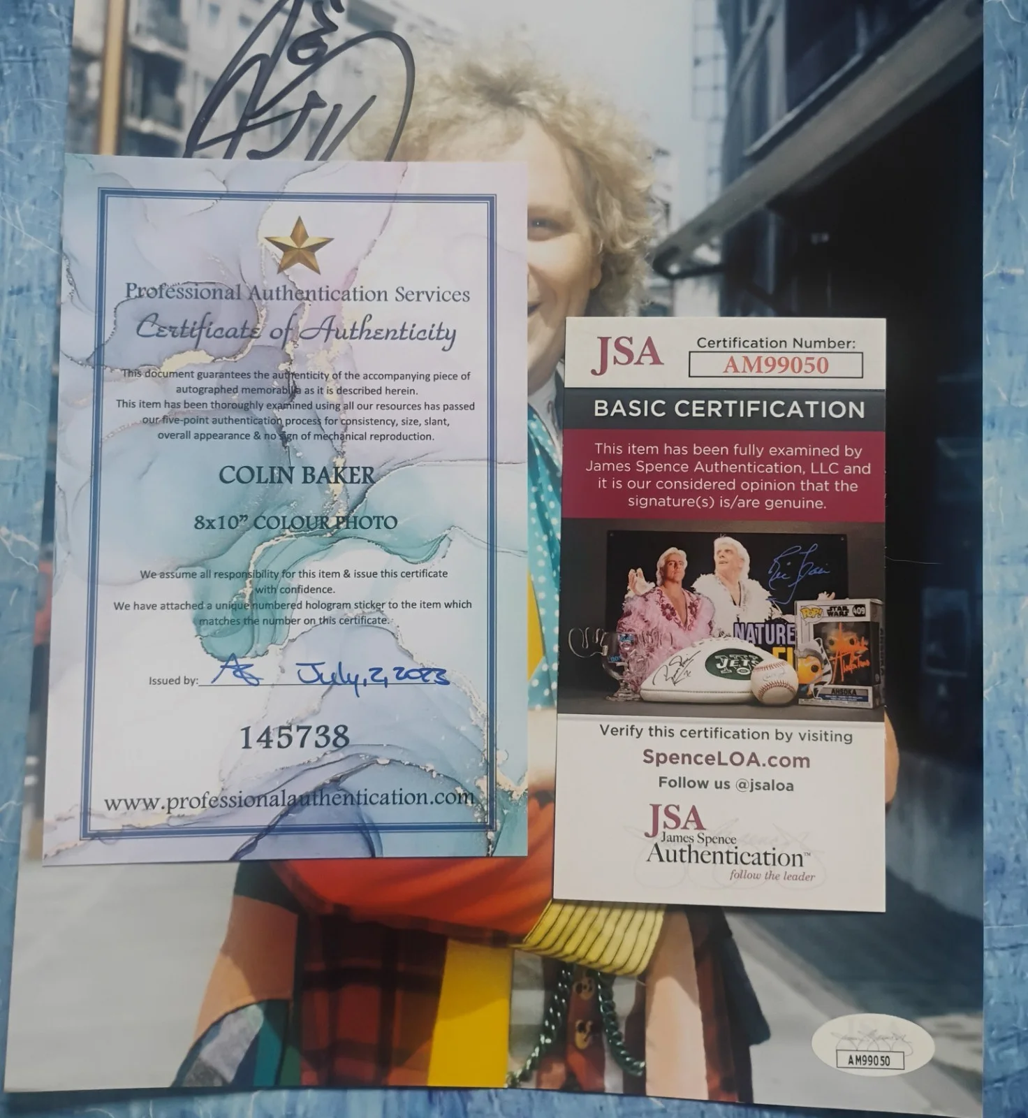 Colin Baker Hand Signed Autograph 8x10 Photo JSA COA Doctor Who NO US TARIFFS, image 4