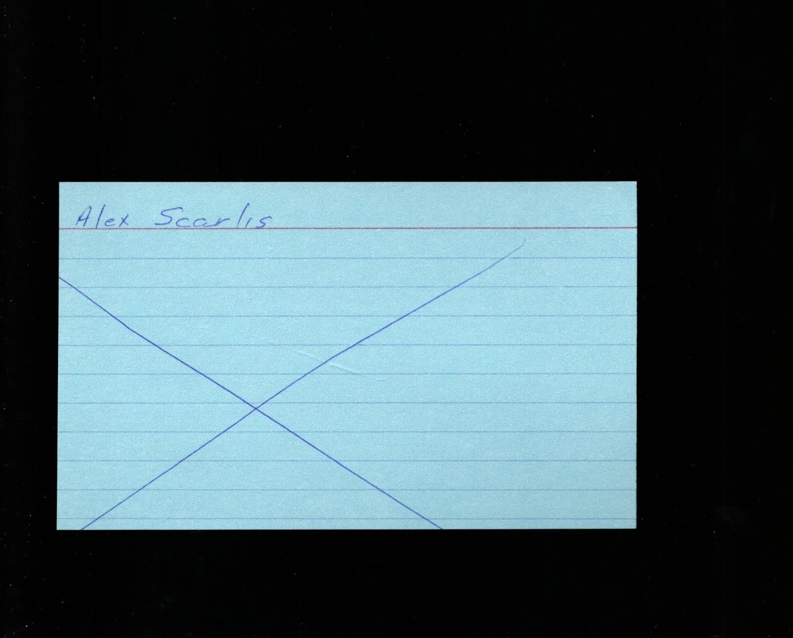 Alex Scarlis - Actor * Signed Index Card * Smallville - Veronica Mars, image 2