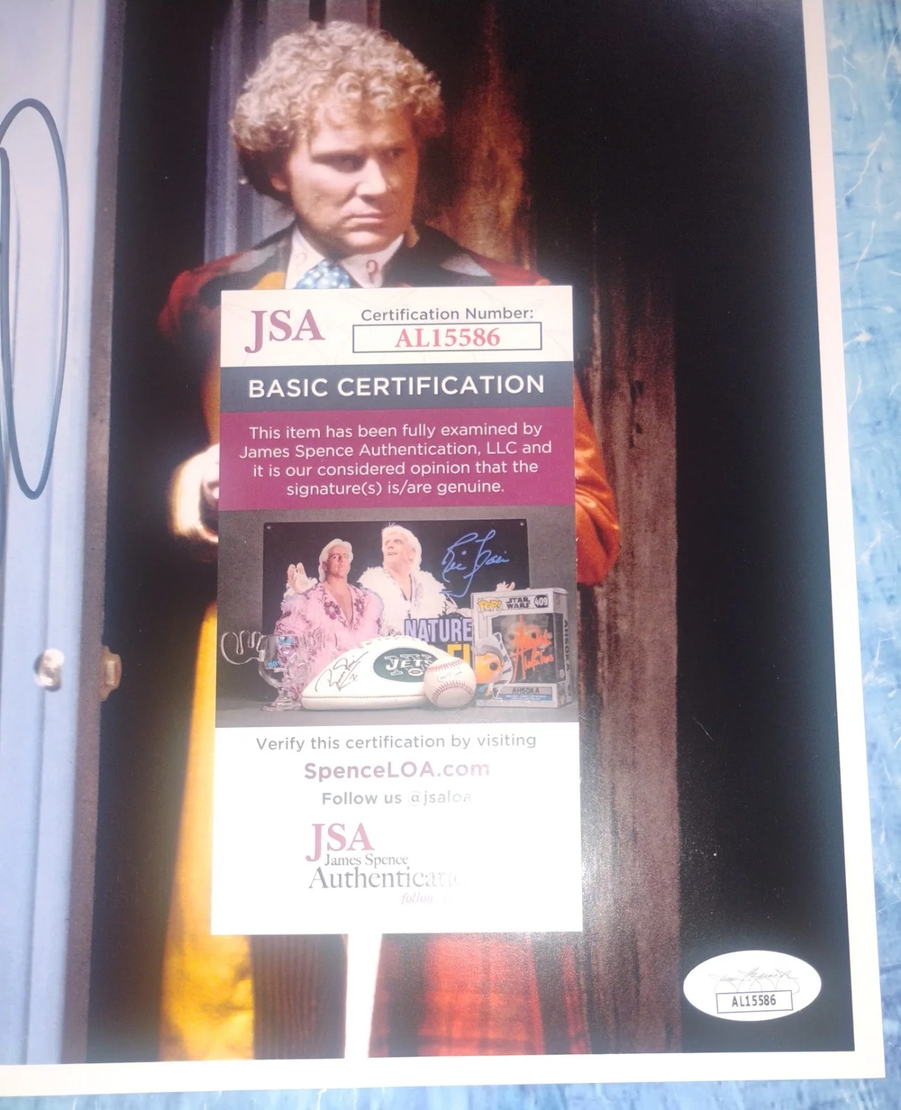 Colin Baker Hand Signed Autograph 8x10 Photo JSA COA Doctor Who NO US TARIFFS, изображение 4