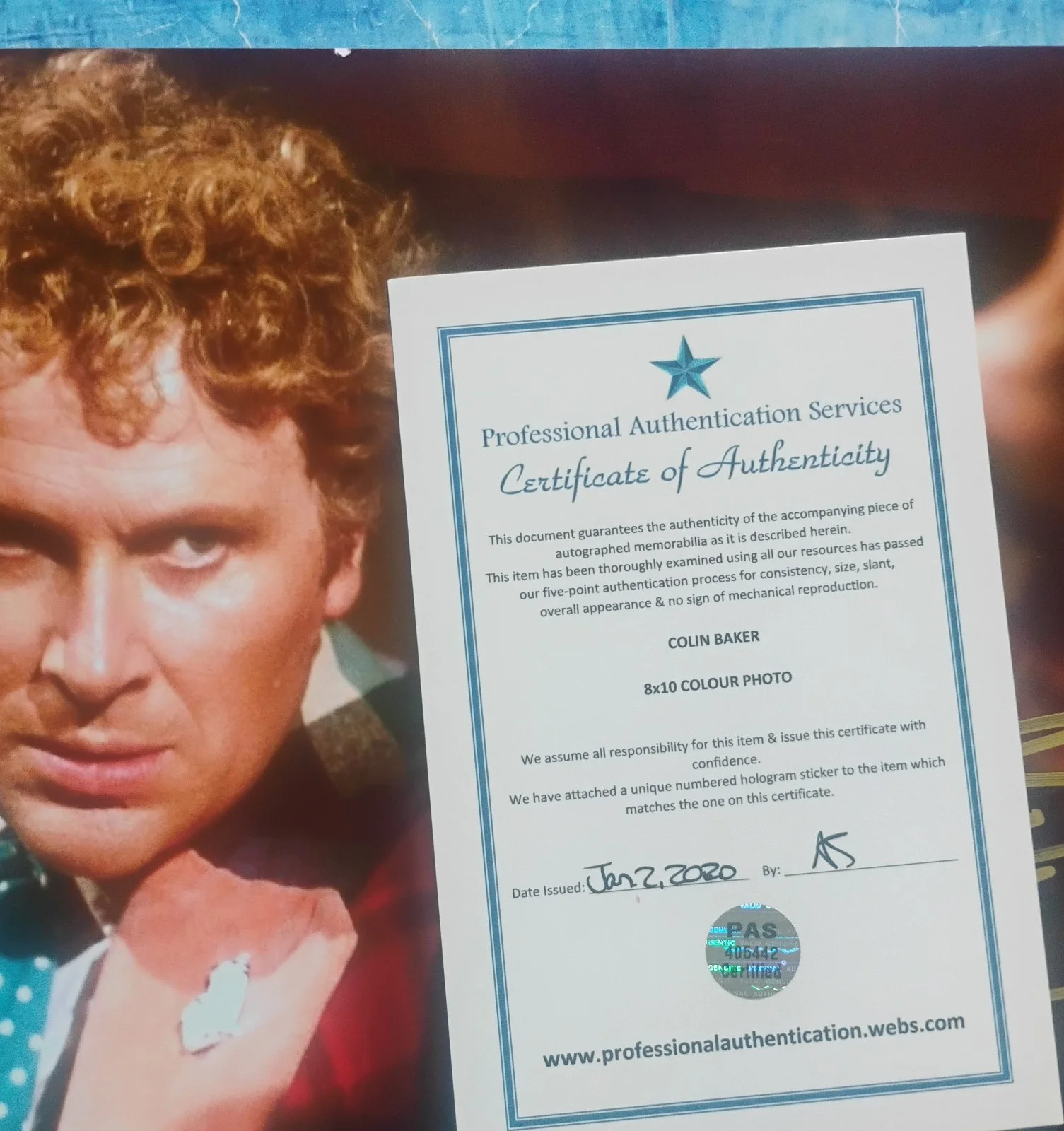 Colin Baker Hand Signed Autograph 8x10 Photo COA Doctor Who NO US TARIFFS, изображение 4