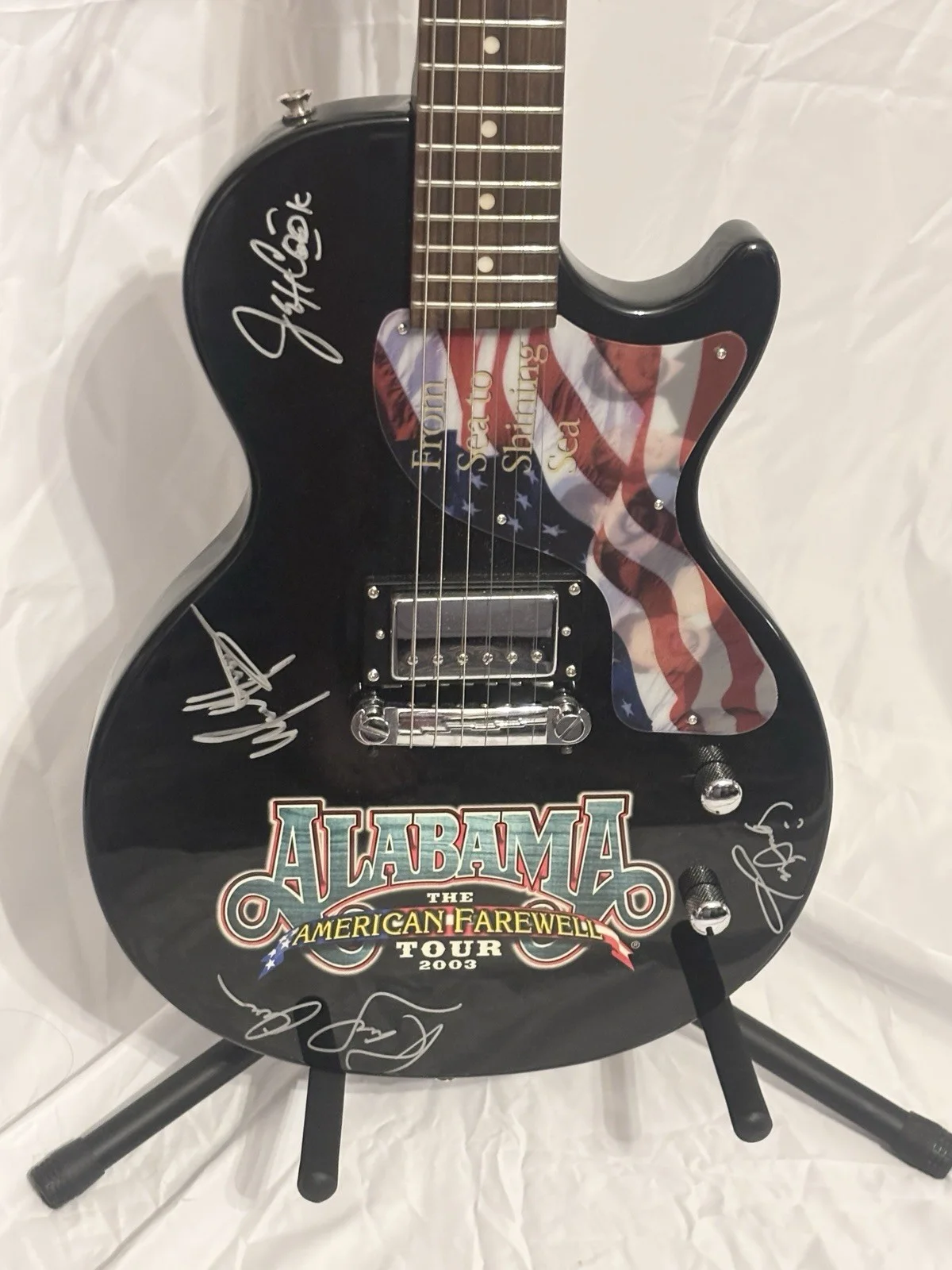 Alabama American Farewell Tour 2003 Signed Epiphone Guitar Soft Case COA, изображение 5