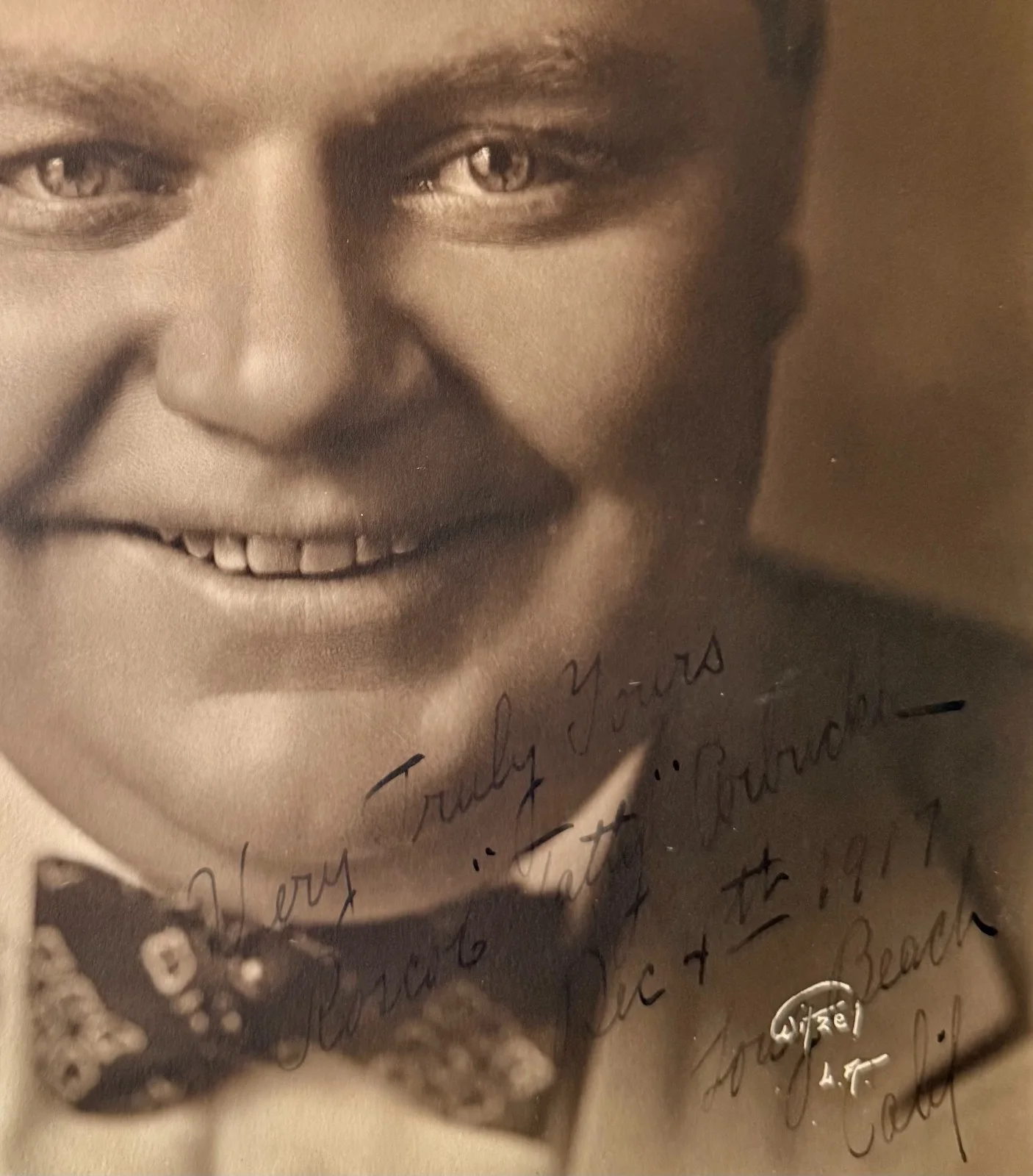 Roscoe Fatty Arbuckle — ROSCOE "FATTY" ARBUCKLE Signed Autographed 8" x 10" PHOTO Silent Film Star 1917, изображение 5