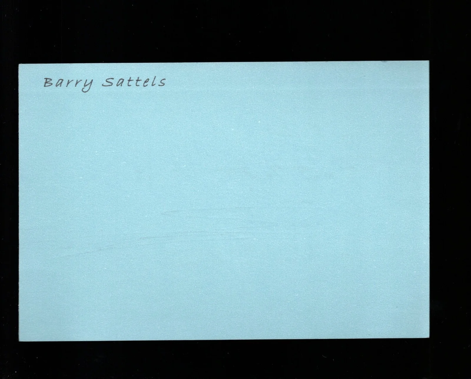 Barry Sattels - Actor * Signed Index Card * Dawn of the Mummy - Airwolf, изображение 2