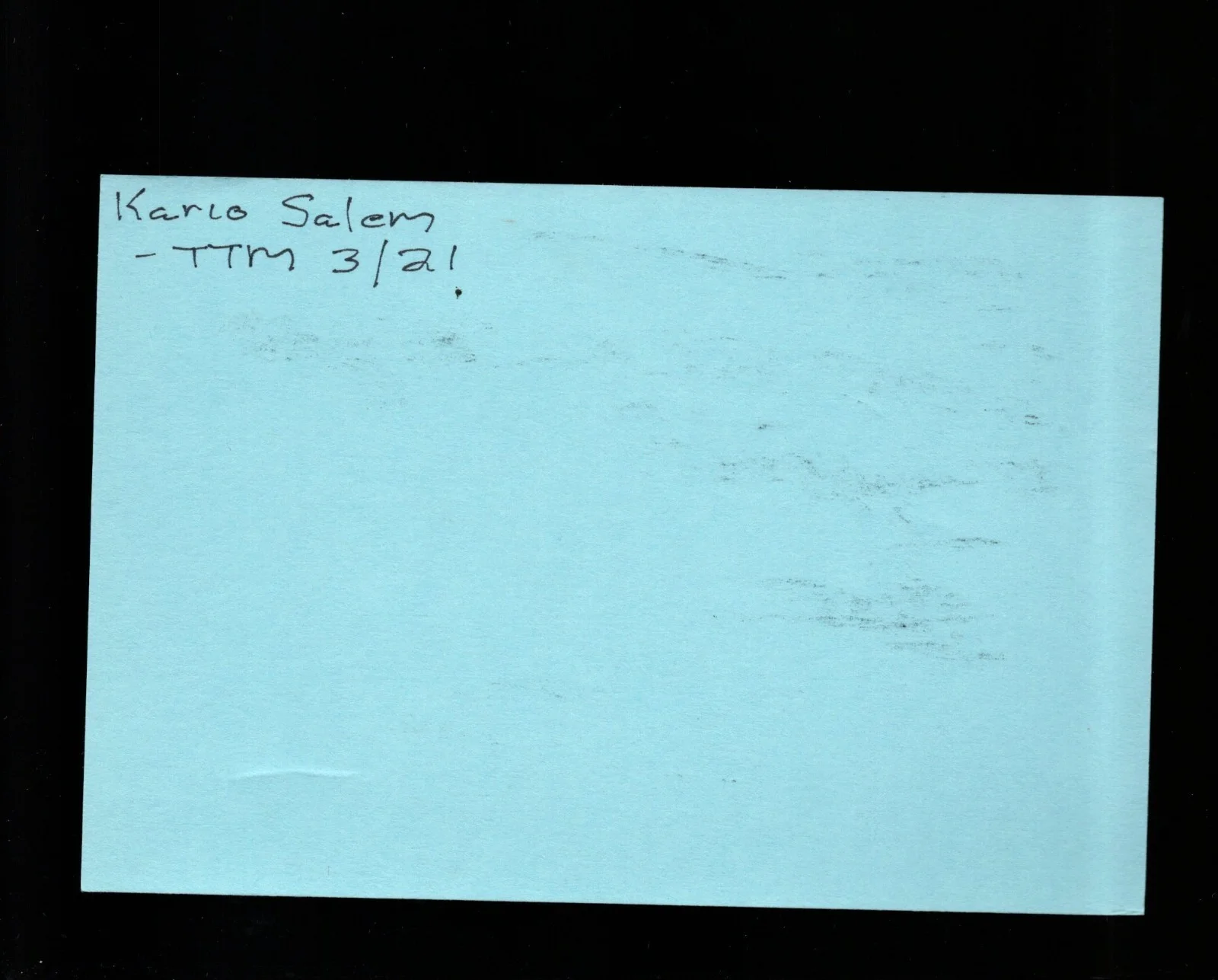 Kario Salem - Actor * Signed Index Card * Kojak - Nomads, image 2