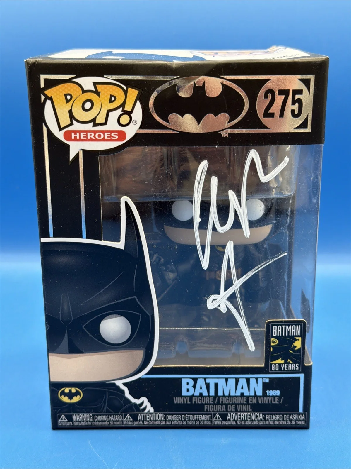Christian Bale — Christian Bale Signed Autograph Batman Funko Pop The Dark Knight 275 Beckett COA, изображение 2