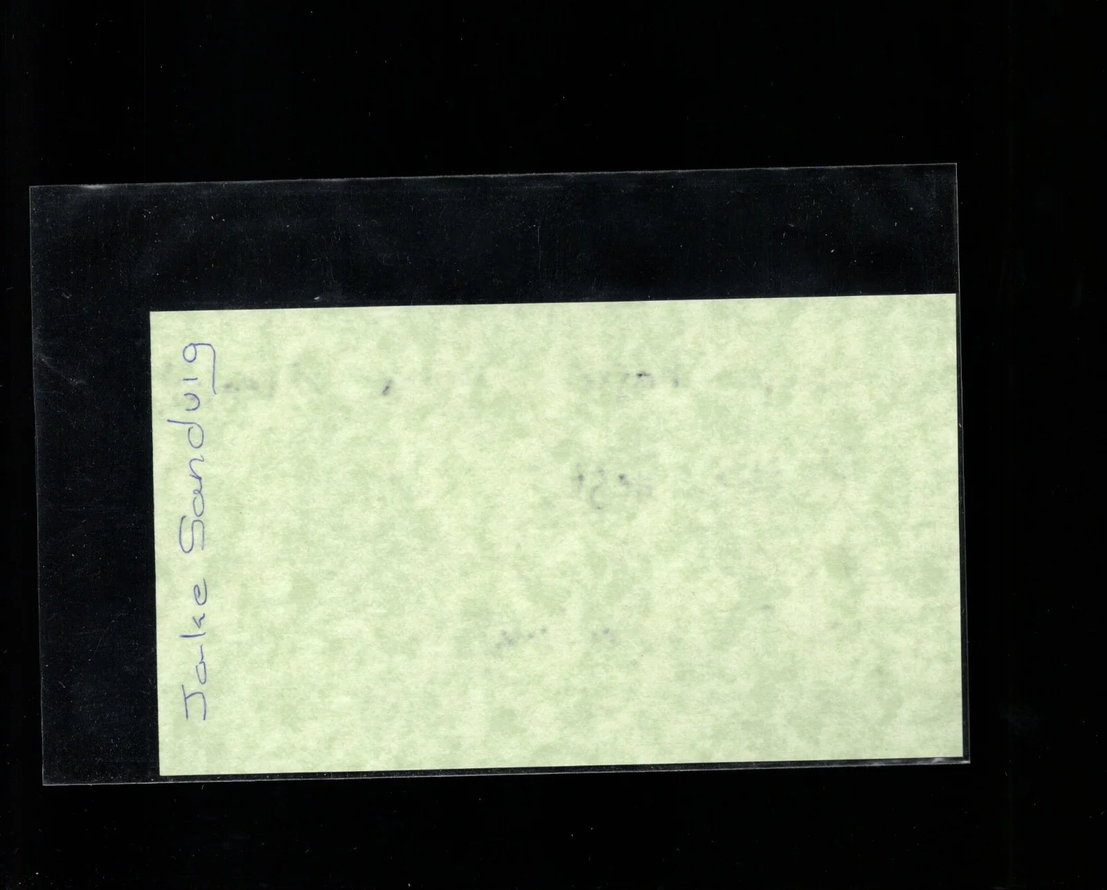 Jake Sandvig - Actor * Signed Index Card * Easy A - Sky High, image 2