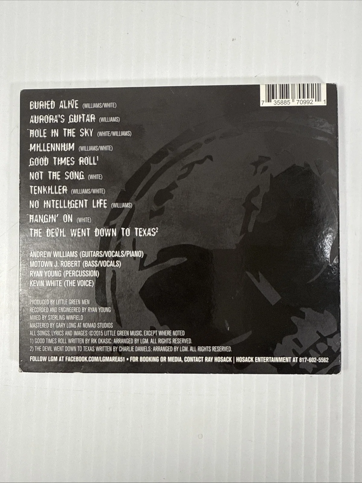 Little Green Men Metal Band Signed CD From 2015 Used In Perfect Condition, image 2