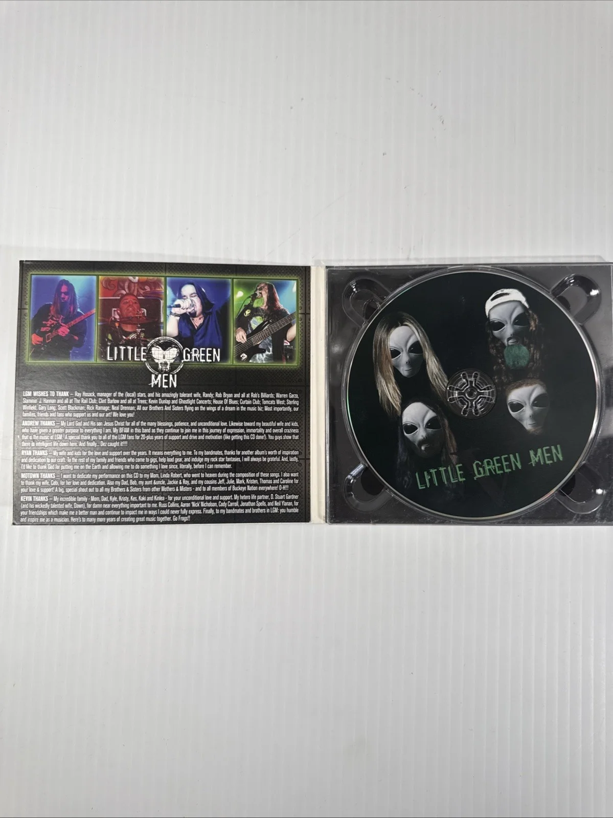 Little Green Men Metal Band Signed CD From 2015 Used In Perfect Condition, image 3