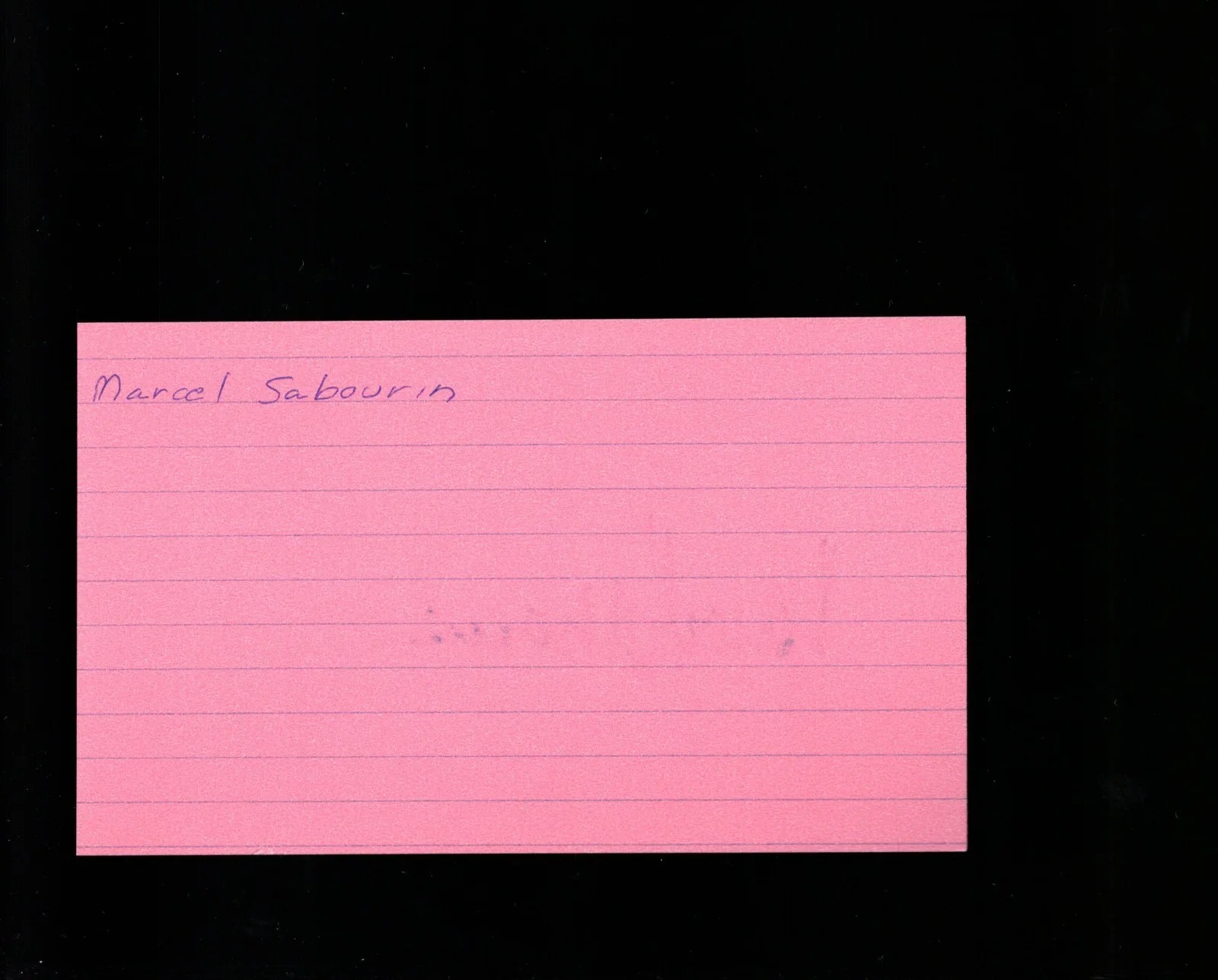 Marcel Sabourin - Actor * Signed Index Card * The Hitman - The Sum of All Fears, изображение 2