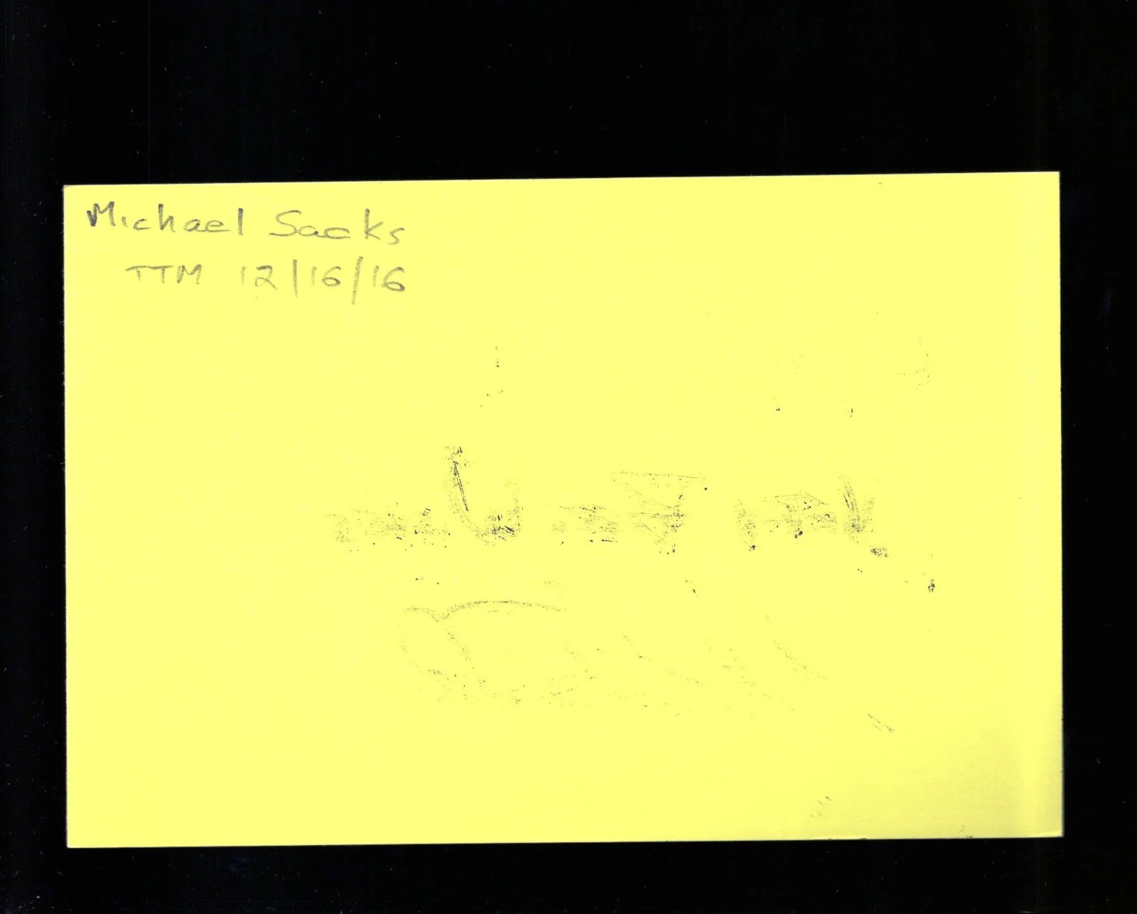Michael Sacks - Actor * Signed Index Card * Slaughterhouse-Five - Amityville, image 2