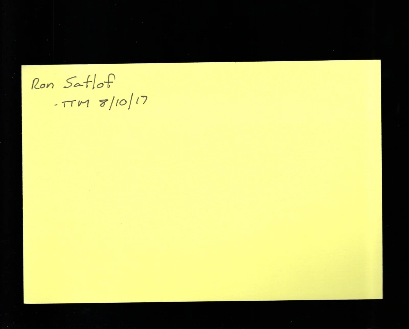 Ron Satlof - Director * Signed Index Card * Perry Mason - Quincy, image 2