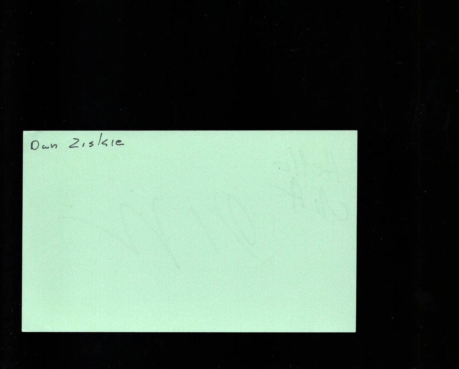 Dan Ziskie - Actor * Signed Index Card * House of Cards - Adv. in Babysitting, изображение 2