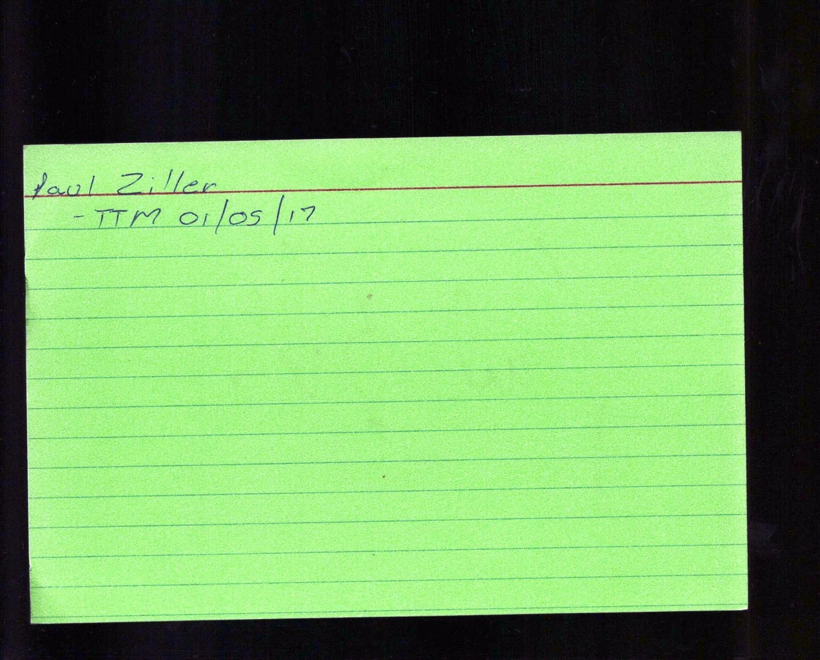 Paul Ziller - Director * Signed Index Card * Pledge Night - Back in Action, изображение 2