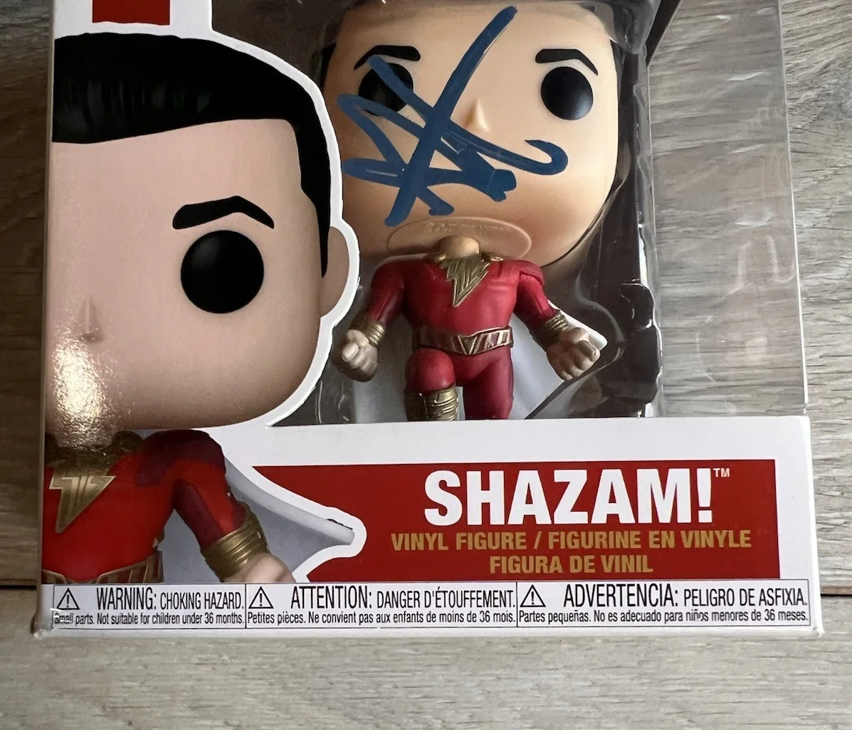 Asher Angel — Shazam Funko Pop Signed Asher Angel Auto #1277 DC Furry Of The Gods Collectible, изображение 3