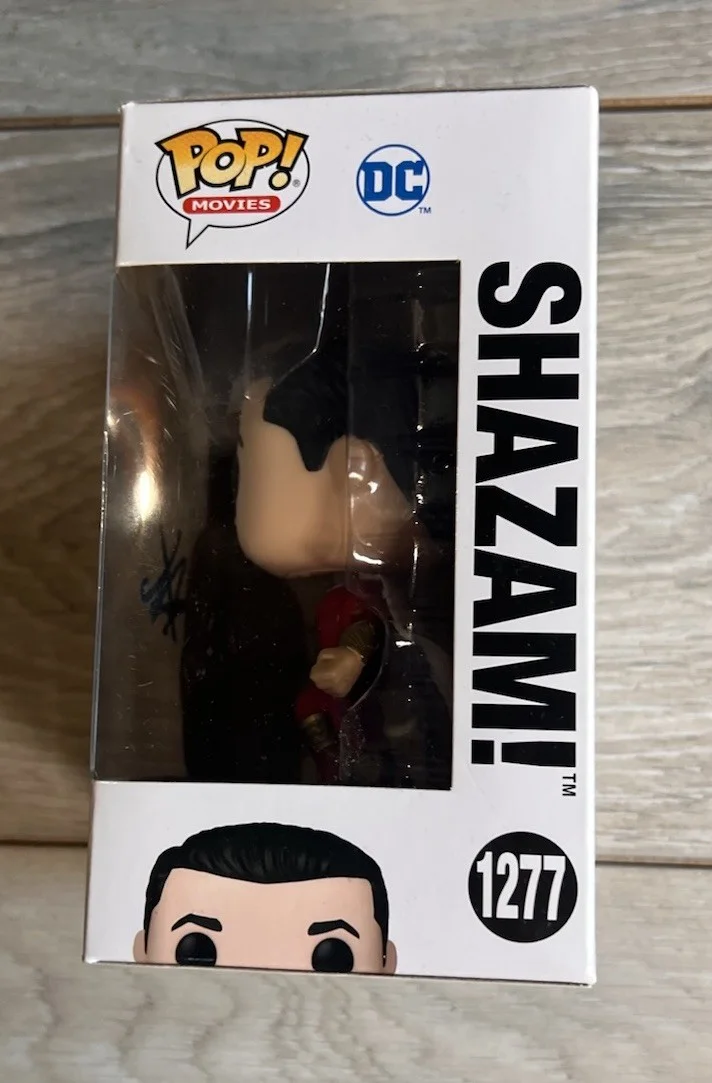 Asher Angel — Shazam Funko Pop Signed Asher Angel Auto #1277 DC Furry Of The Gods Collectible, изображение 4