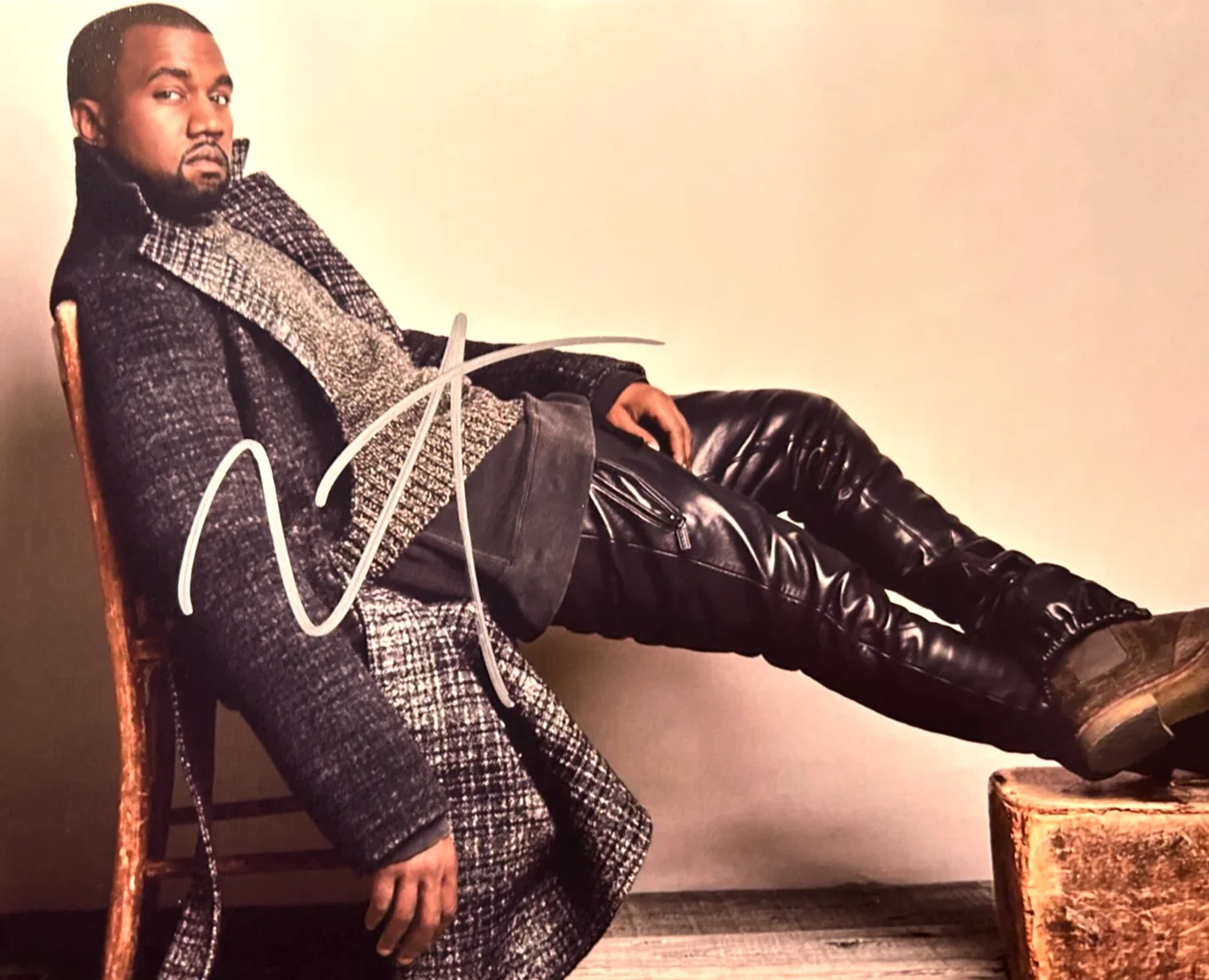 KANYE WEST Signed Original 8x10" Authentic REAL Original Autograph w/COA, image 3
