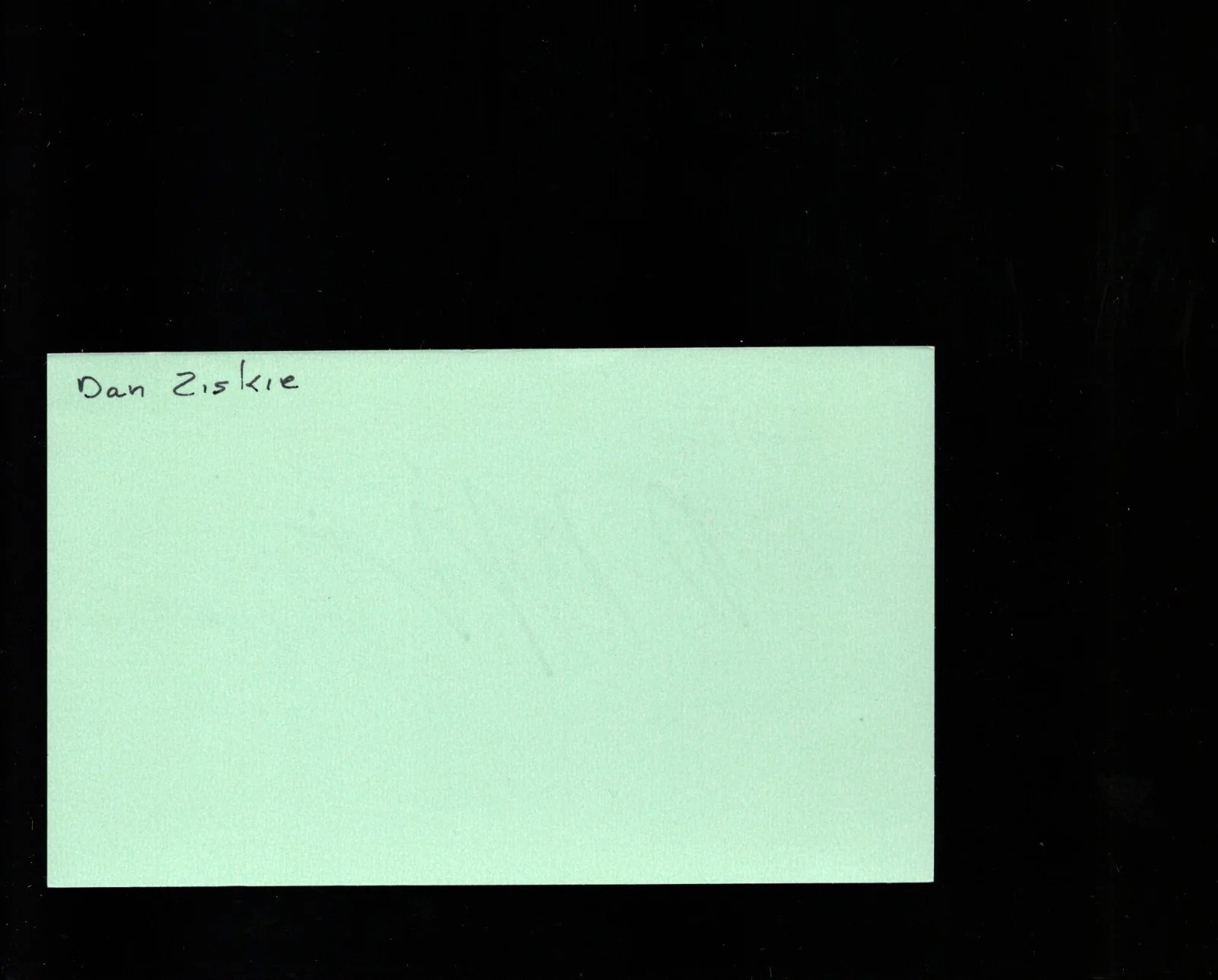 Dan Ziskie - Actor * Signed Index Card * House of Cards - Adv. in Babysitting, изображение 2