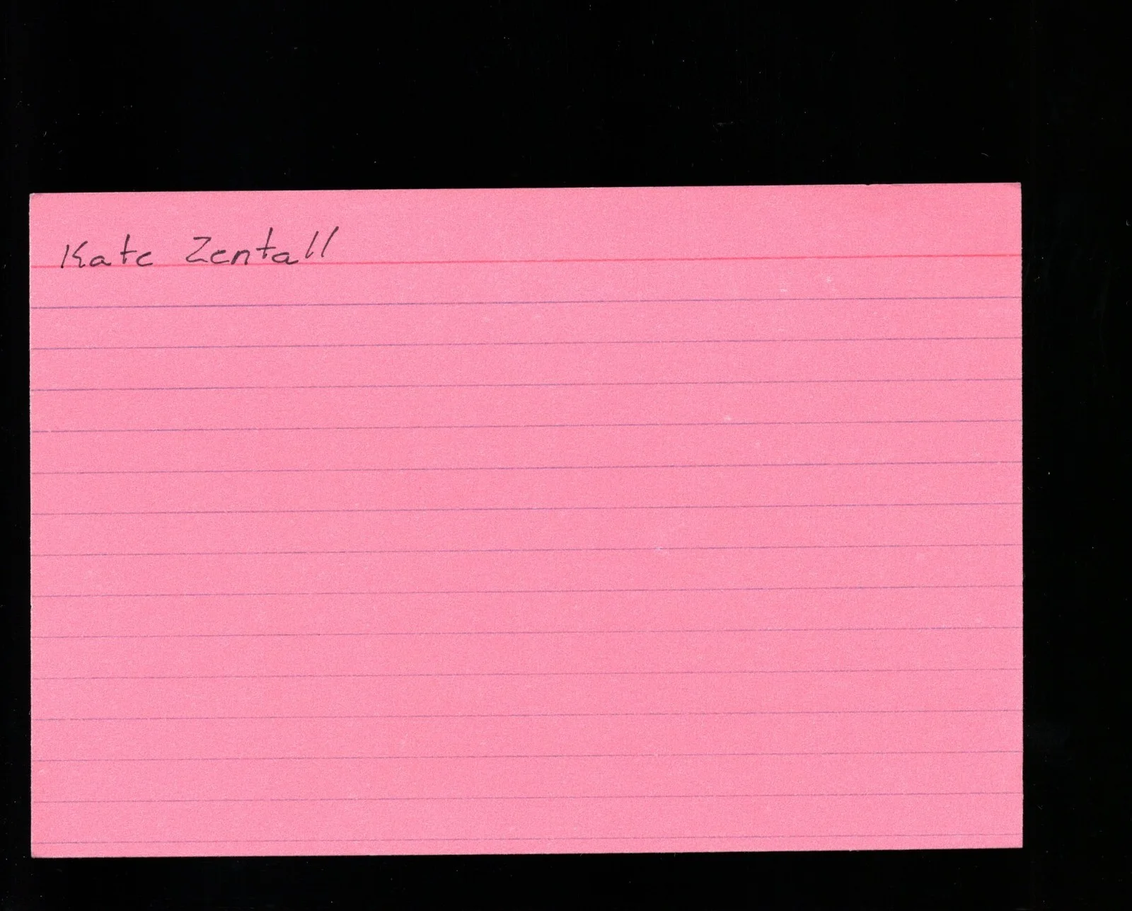 Kate Zentall - Actress * Signed Index Card * The Star Chamber - Days of Our Live, изображение 2
