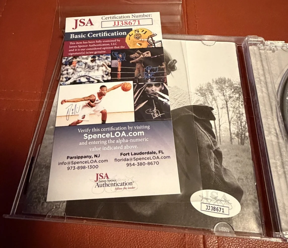 Taylor Swift Hand Signed Folklore CD JSA COA Heart, image 3