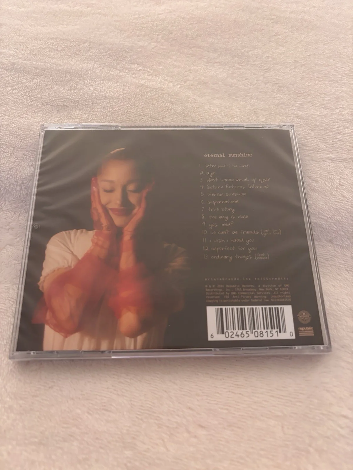 Ariana Grande Eternal Sunshine Signed CD SEALED, image 2