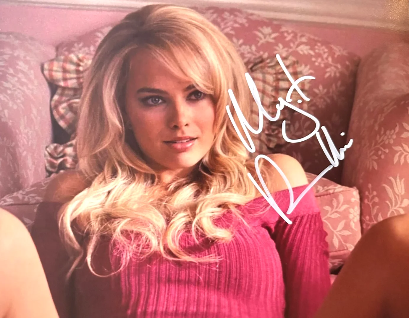 Margot Robbie — MARGOT ROBBIE Signed: Wolf Of Wall St. 8x10" Authentic Original Autograph w/COA
