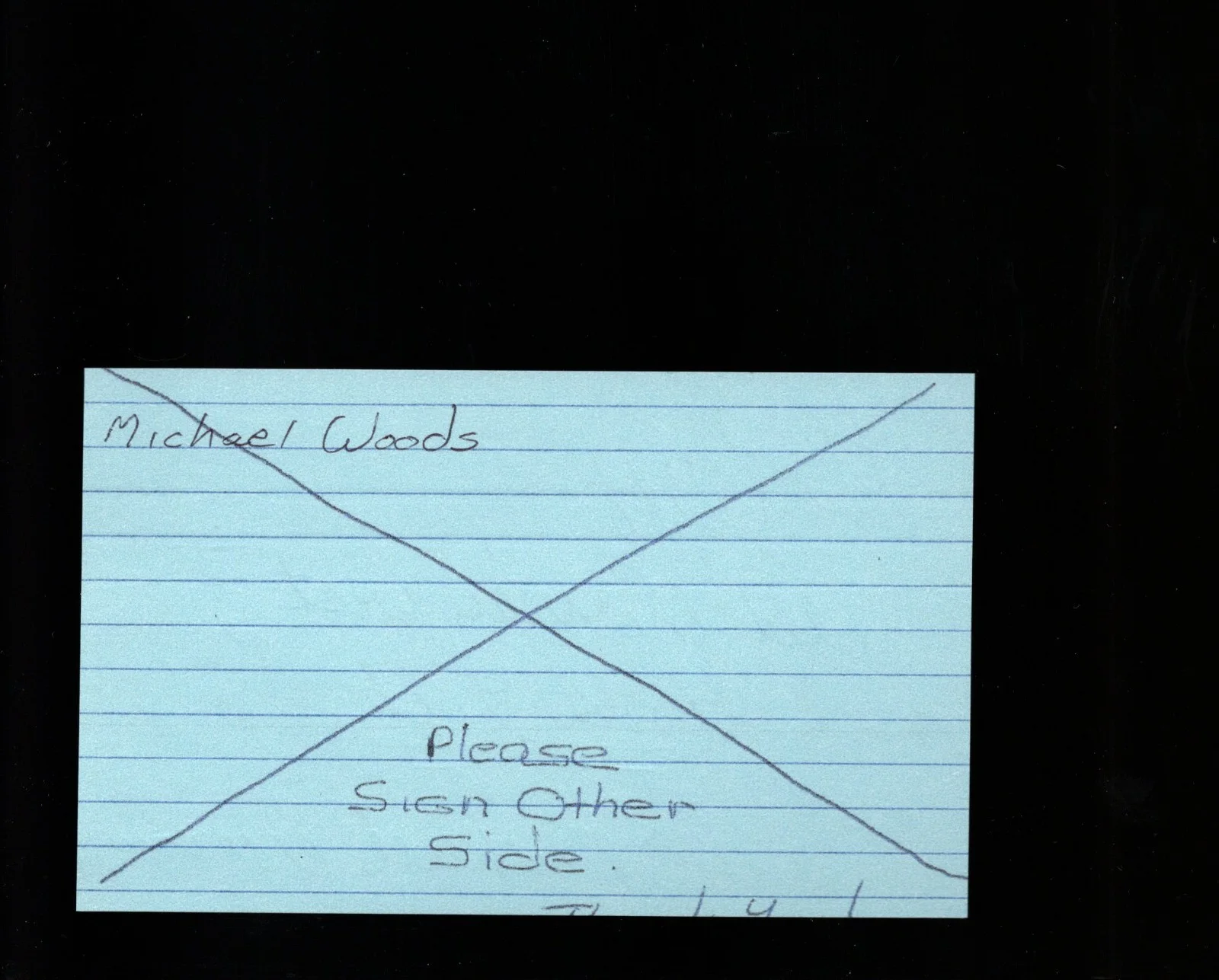 Michael Woods - Actor * Signed Index Card * Gotti - The Gray House, изображение 2