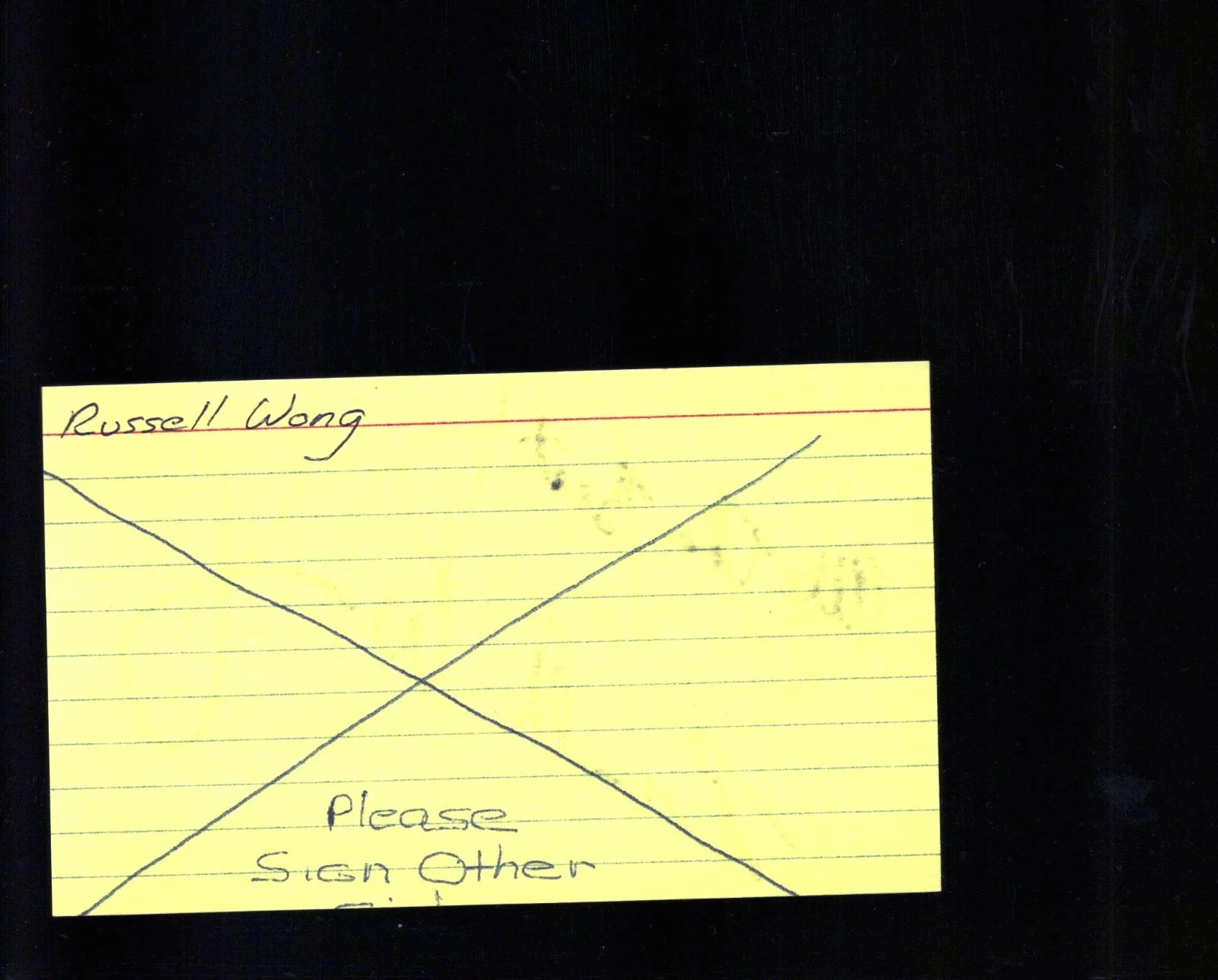 Russell Wong - Actor * Signed Index Card * Romeo Must Die - New Jack City, изображение 2