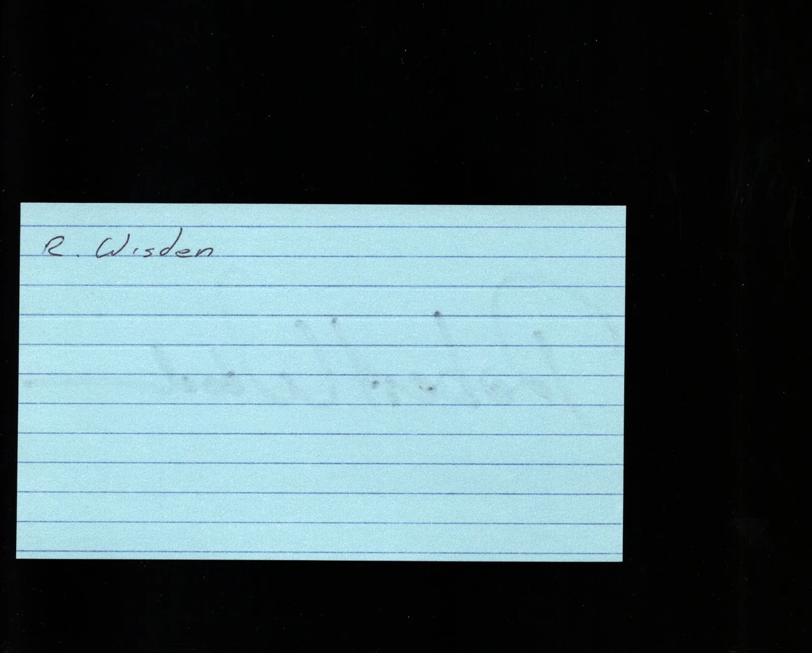 Robert Wisden - Actor * Signed Index Card * Watchmen - The X-Files, image 2