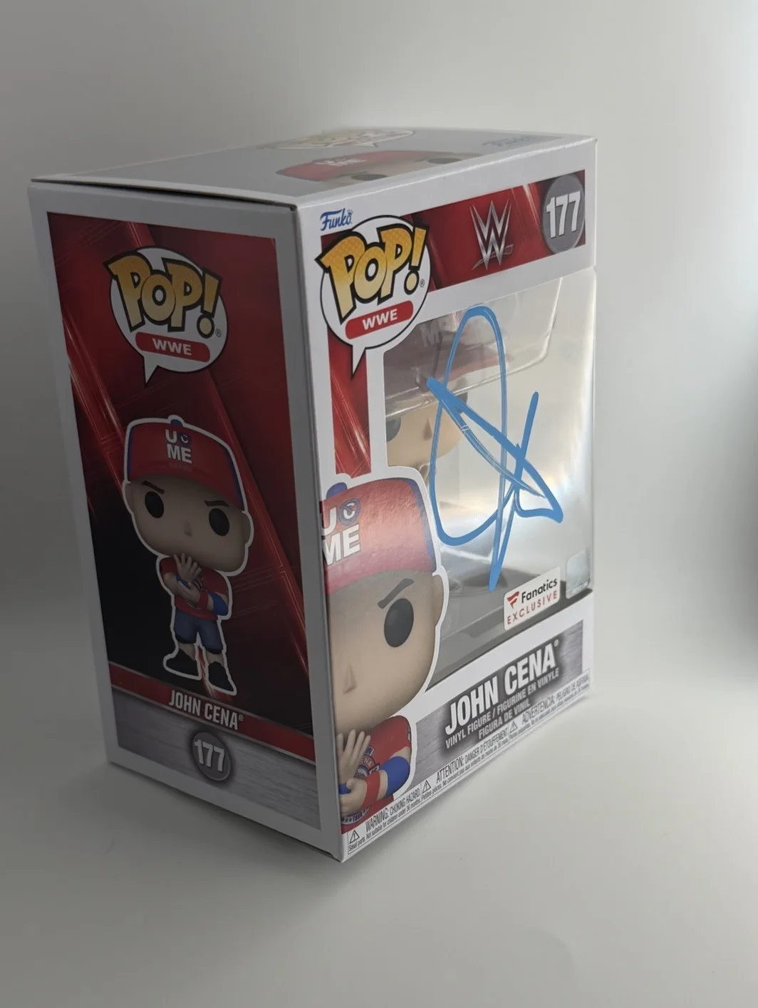 John Cena — JOHN CENA SIGNED FANATICS EXCLUSIVE AUTO AUTHENTIC WWE FUNKO POP BAS BECKETT, image 2