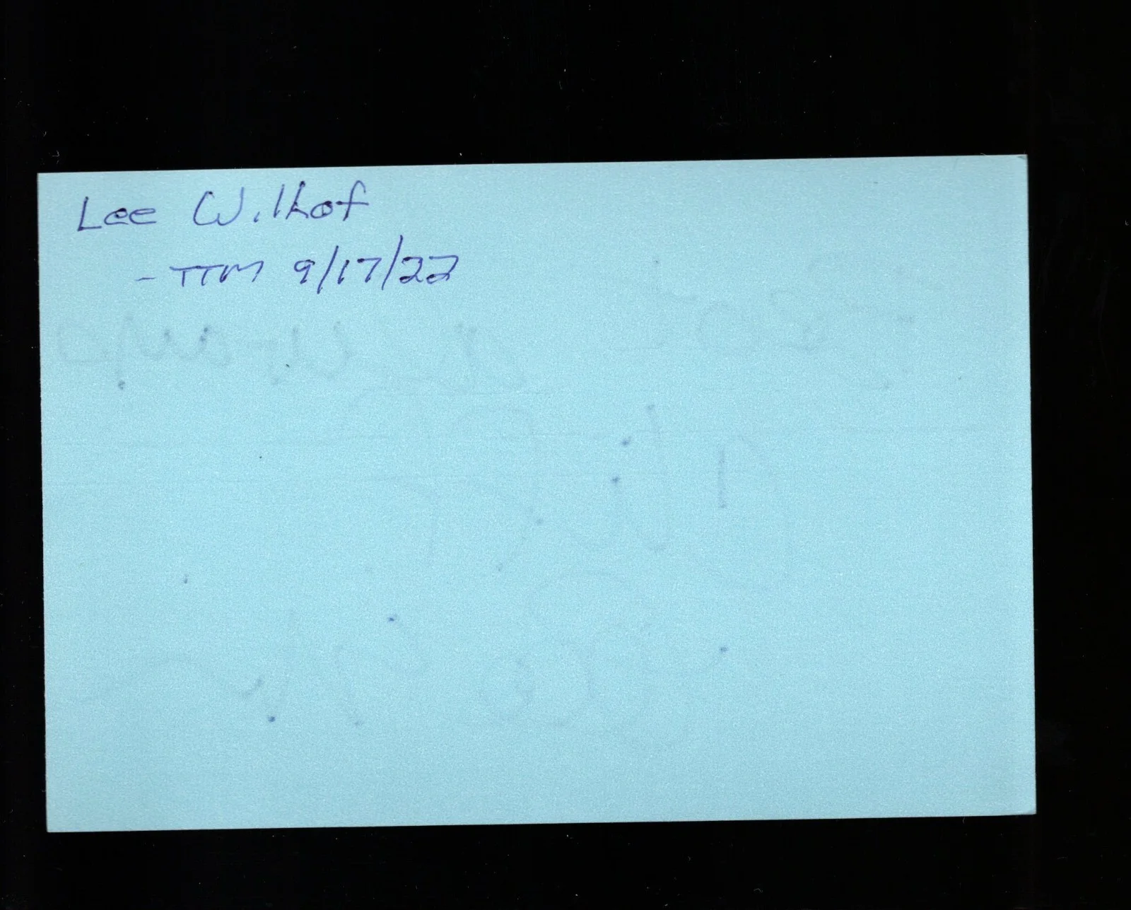 Lee Wilkof - Actor * Signed Index Card * Private Parts - School of Rock, изображение 2