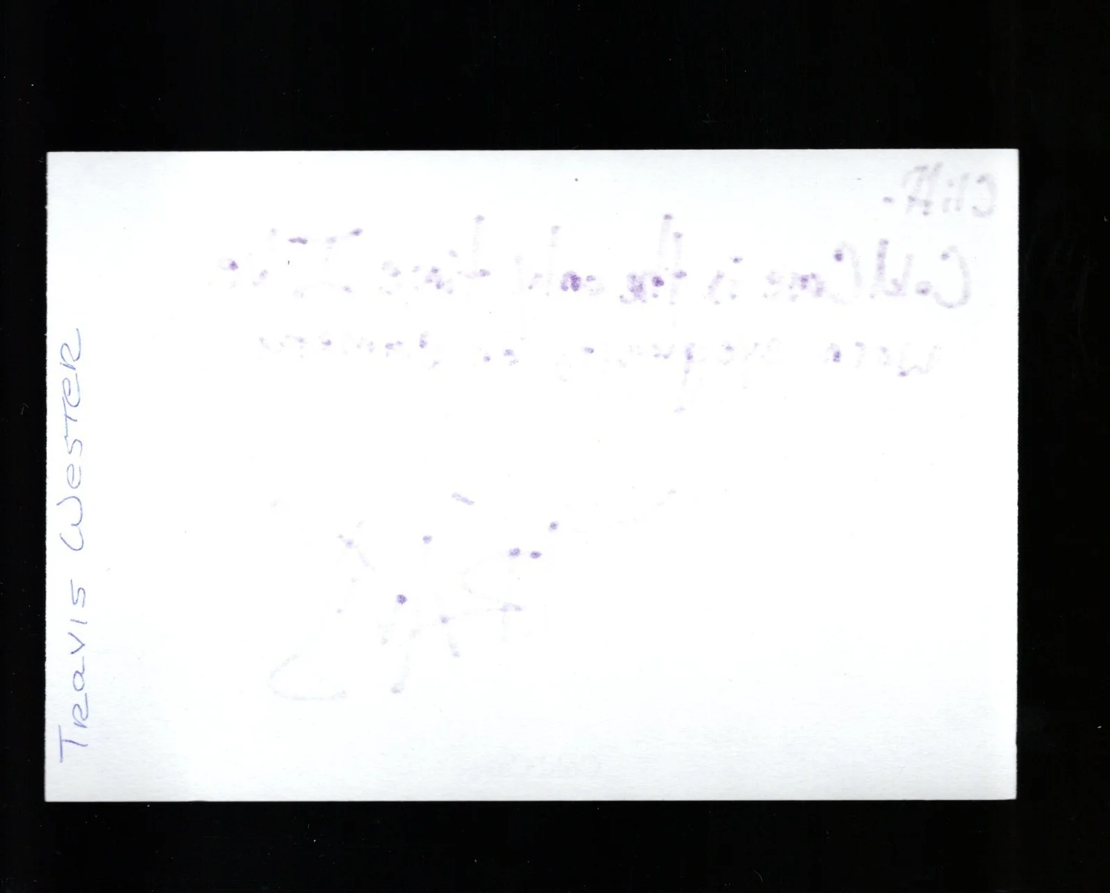 Travis Wester - Actor * Signed Index Card * EuroTrip - Cold Case, image 2